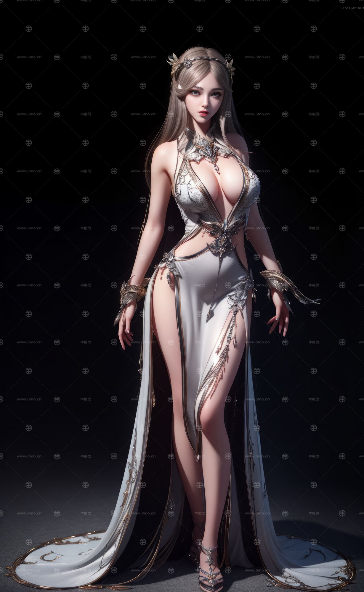 3D美女人物全身图