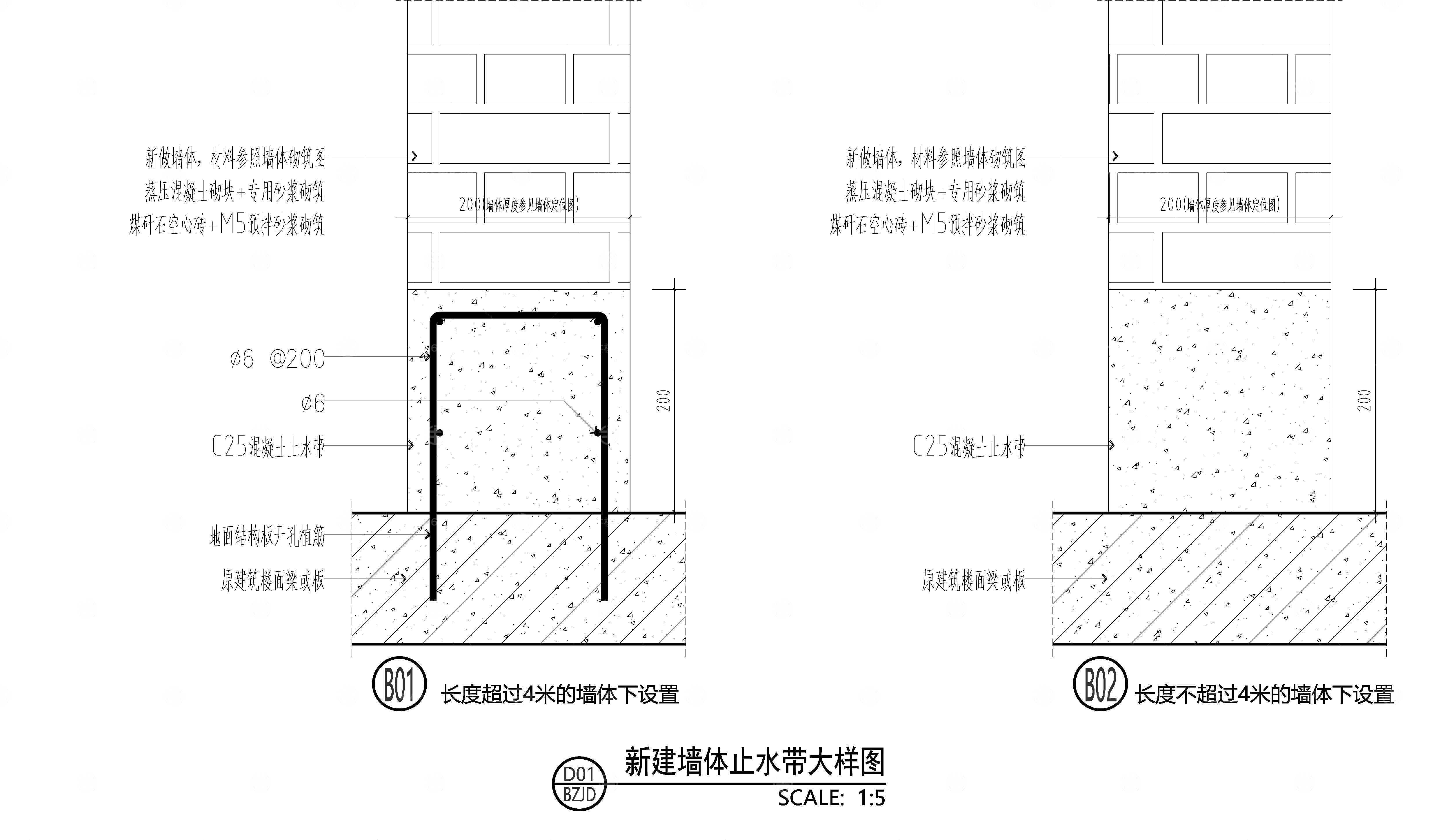 室内砌筑墙体常用节点