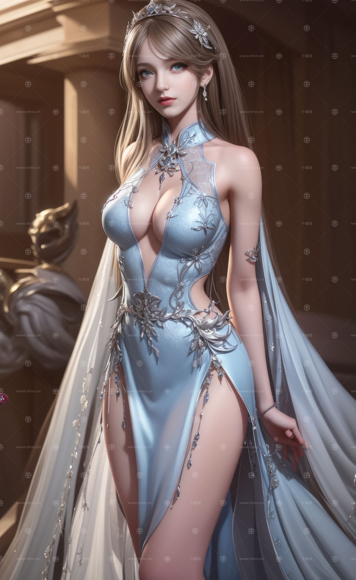 3D美女人物全身图
