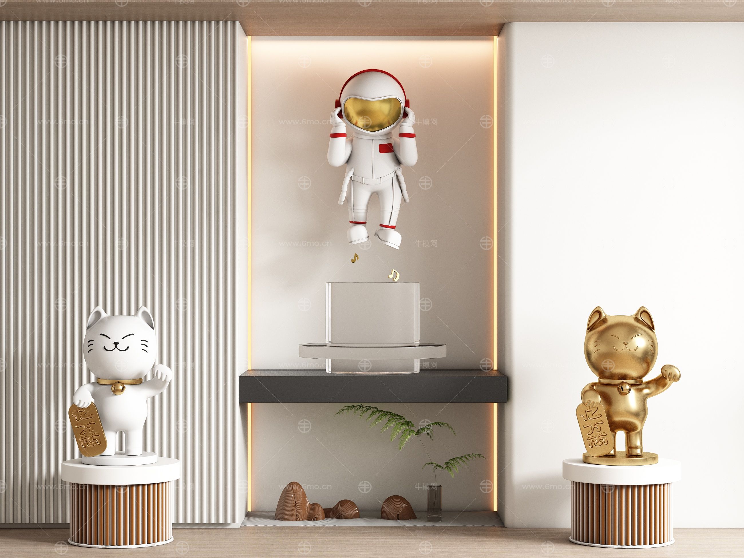 现代饰品公仔摆件