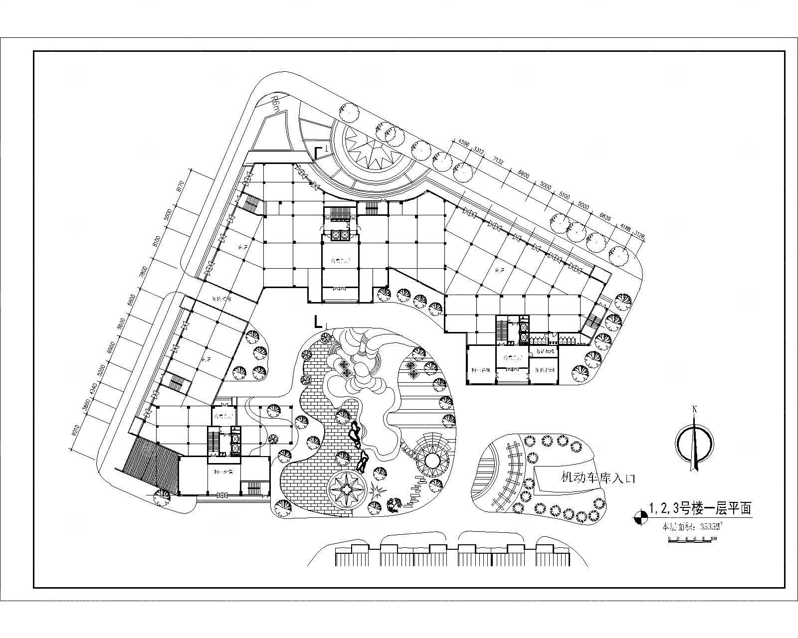 某花园综合住宅区详细规划建筑图及效果图