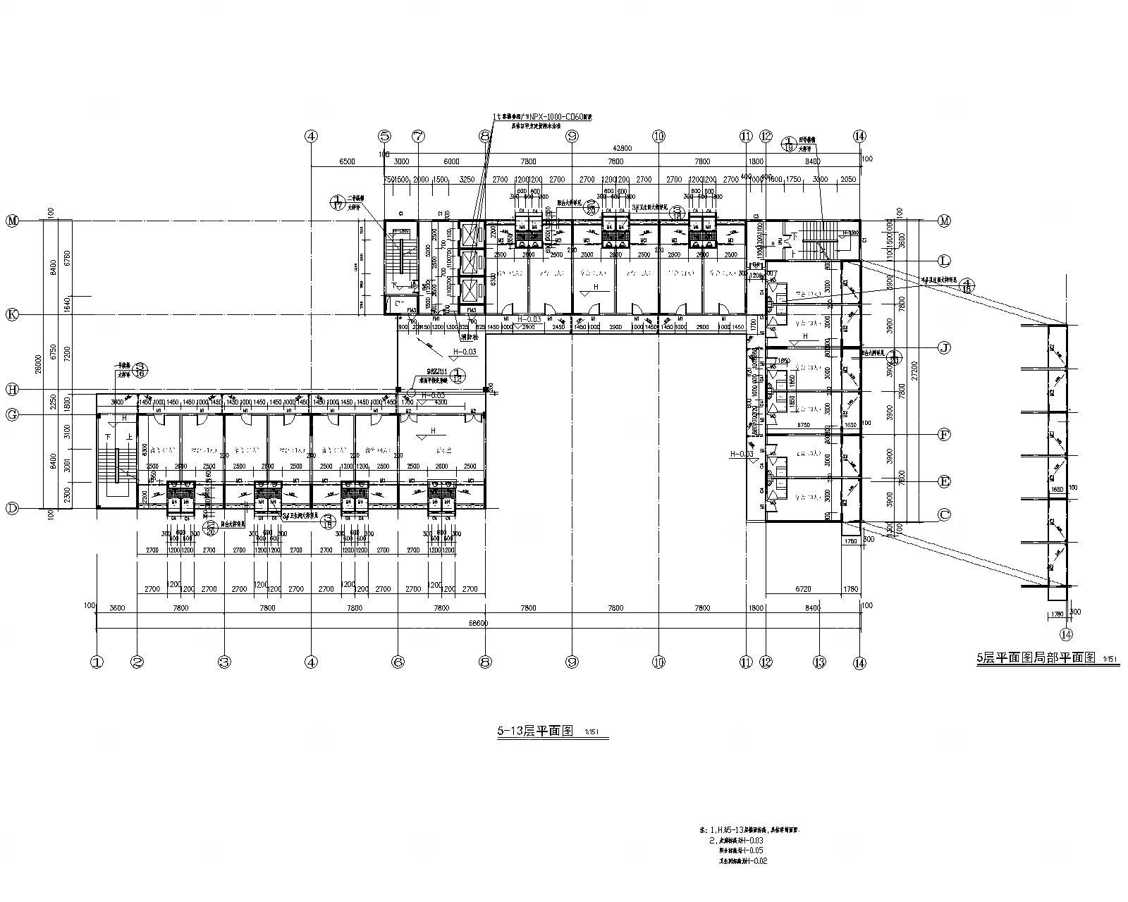 某省体育局运动员公寓建筑施工图