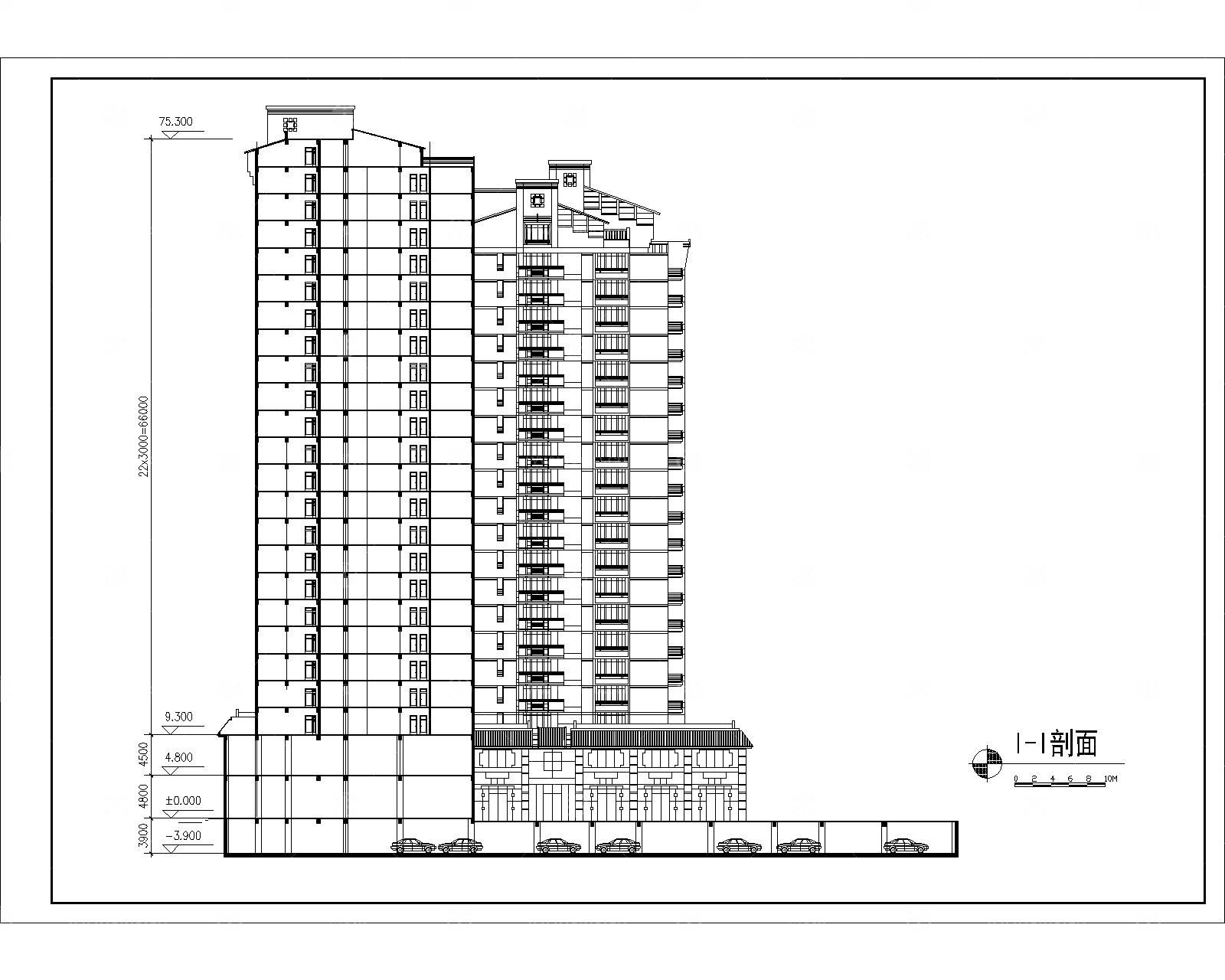 某花园综合住宅区详细规划建筑图及效果图