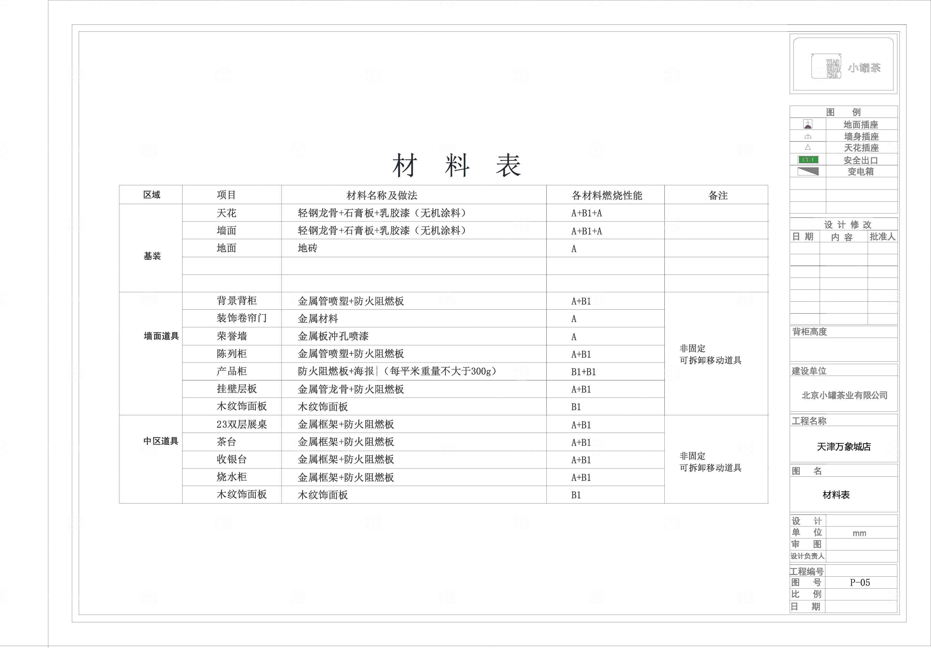 小罐茶 天津店施工图
