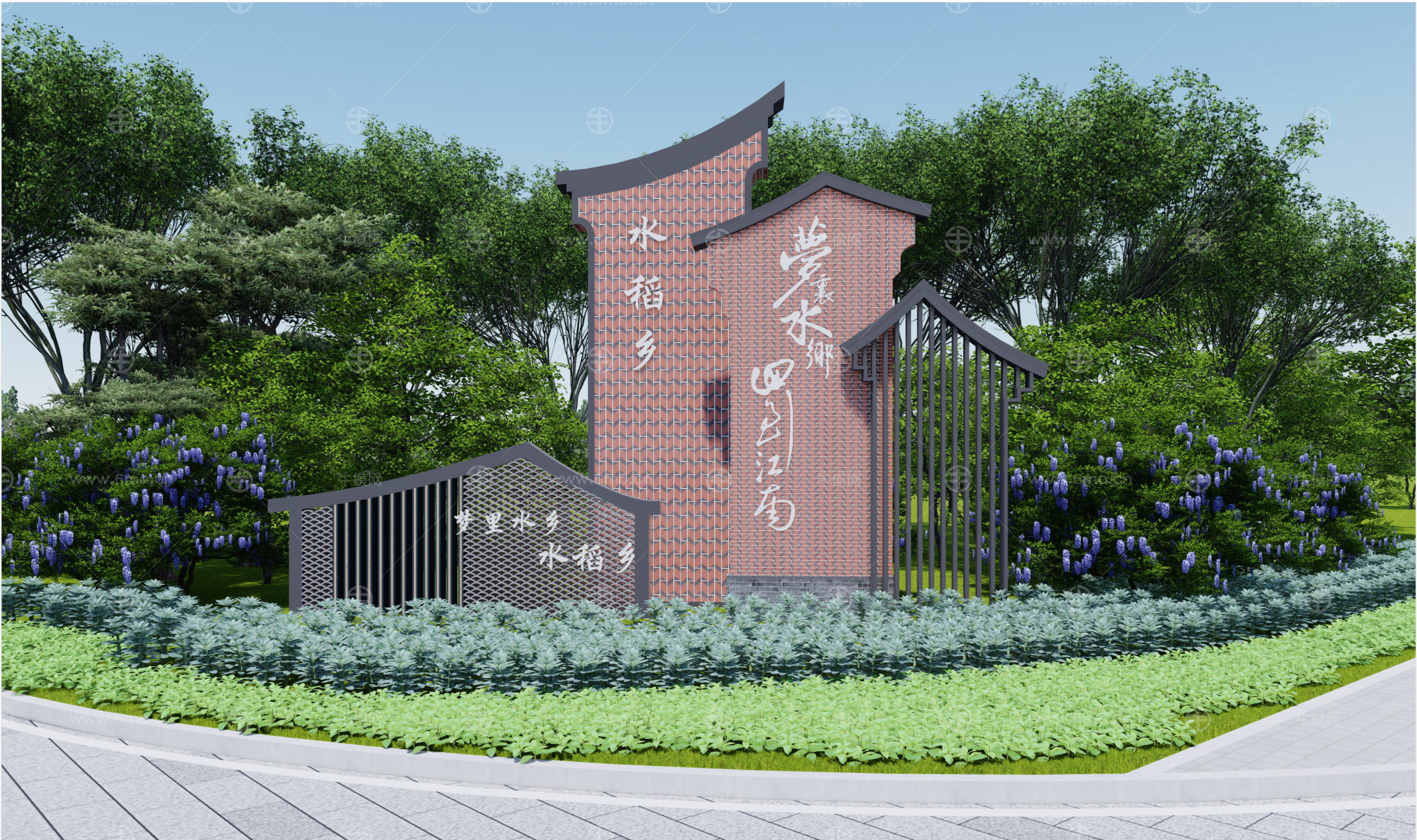 美丽乡村景观标识村标
