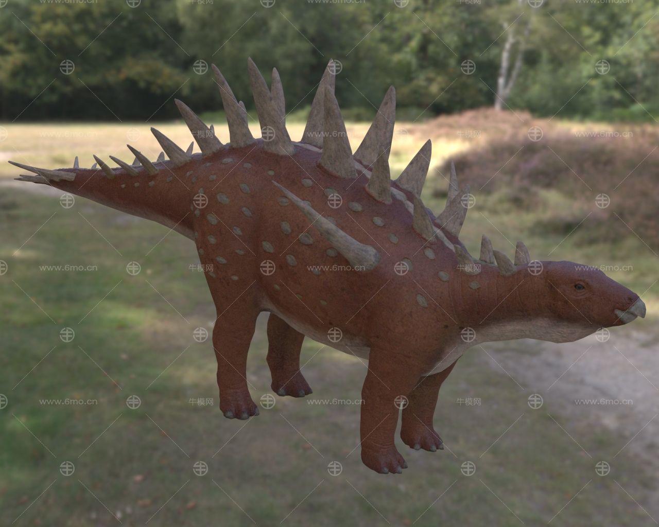 晚侏罗纪时期重庆龙远古灭绝生物恐龙