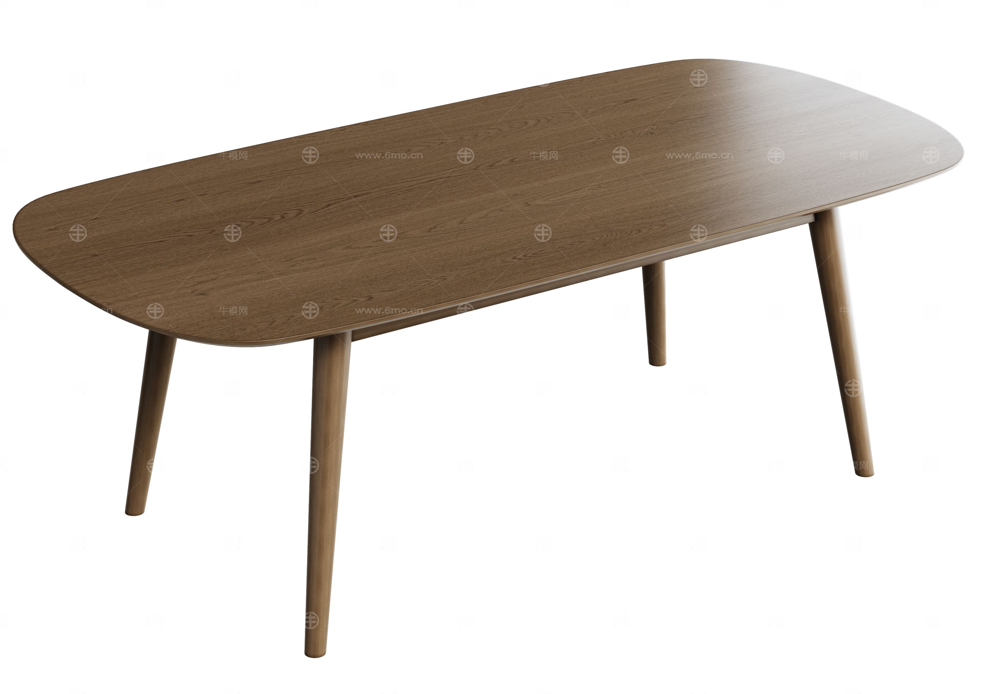 现代原木餐桌