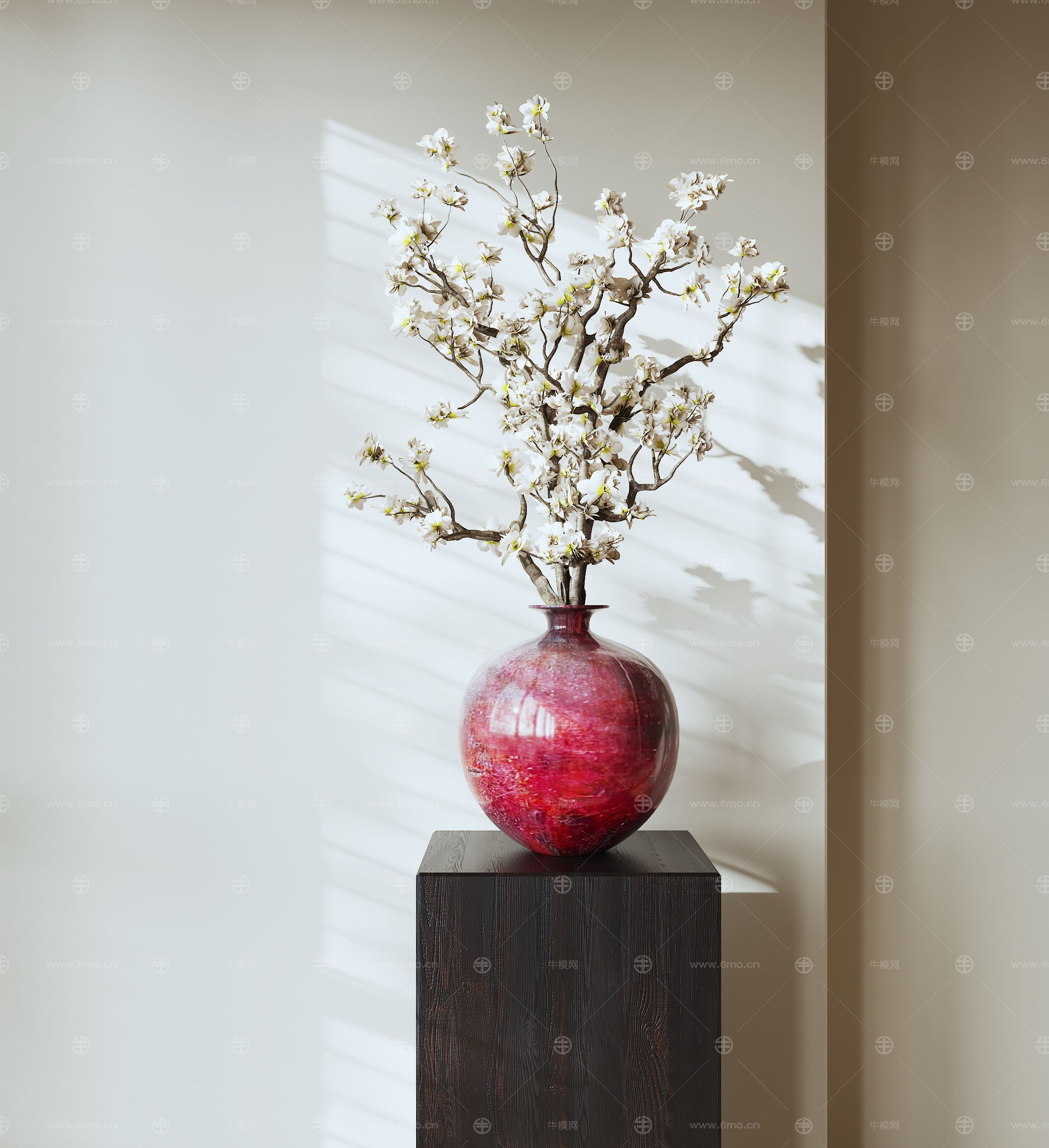 花瓶花艺3D模型00081