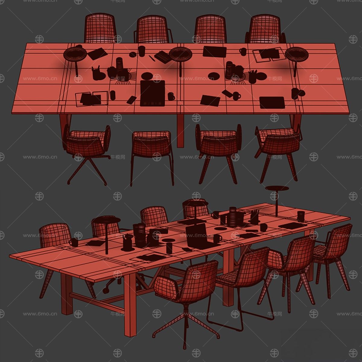 现代办公桌,办公椅,会议桌