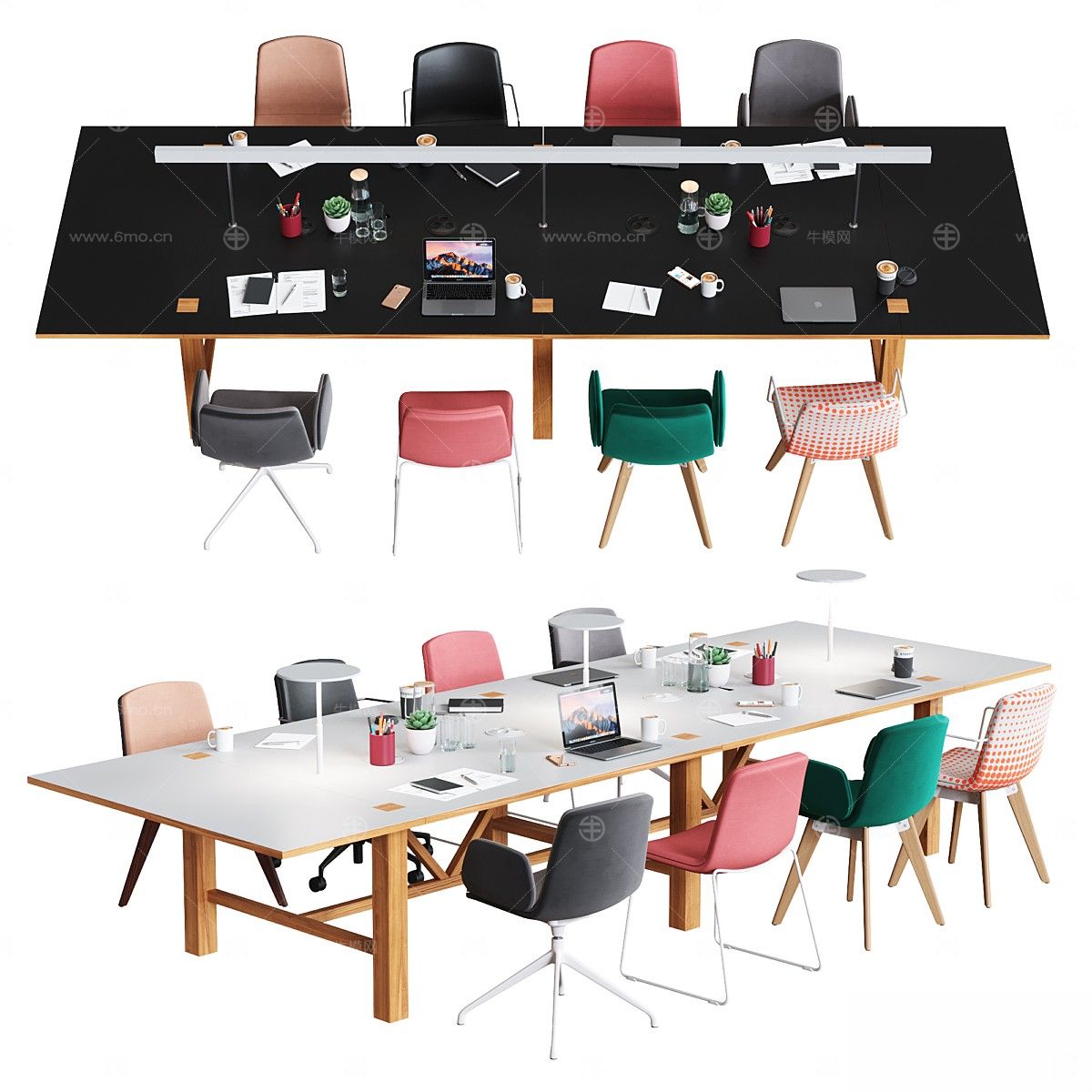 现代办公桌,办公椅,会议桌