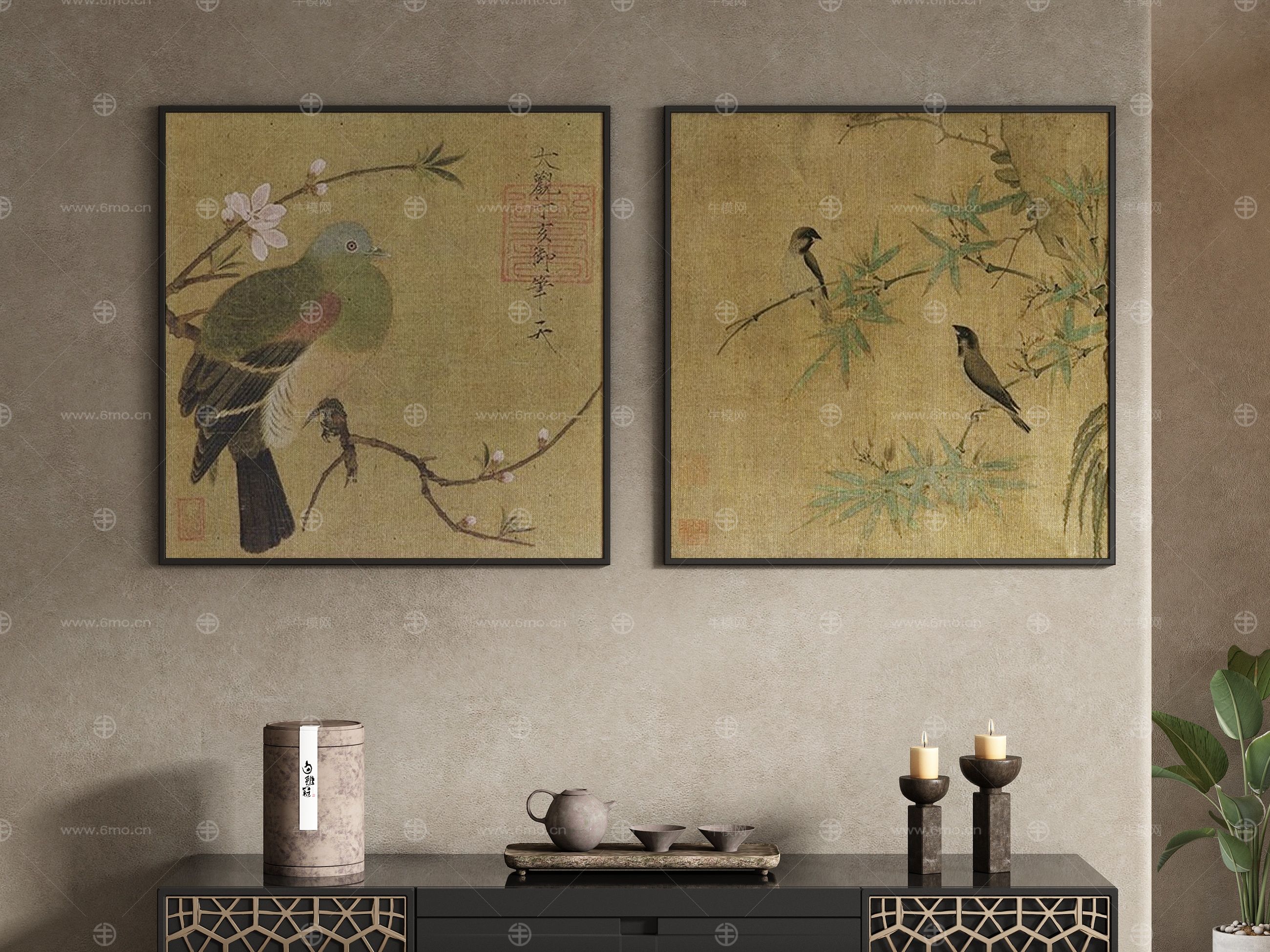 中式中古风装饰画