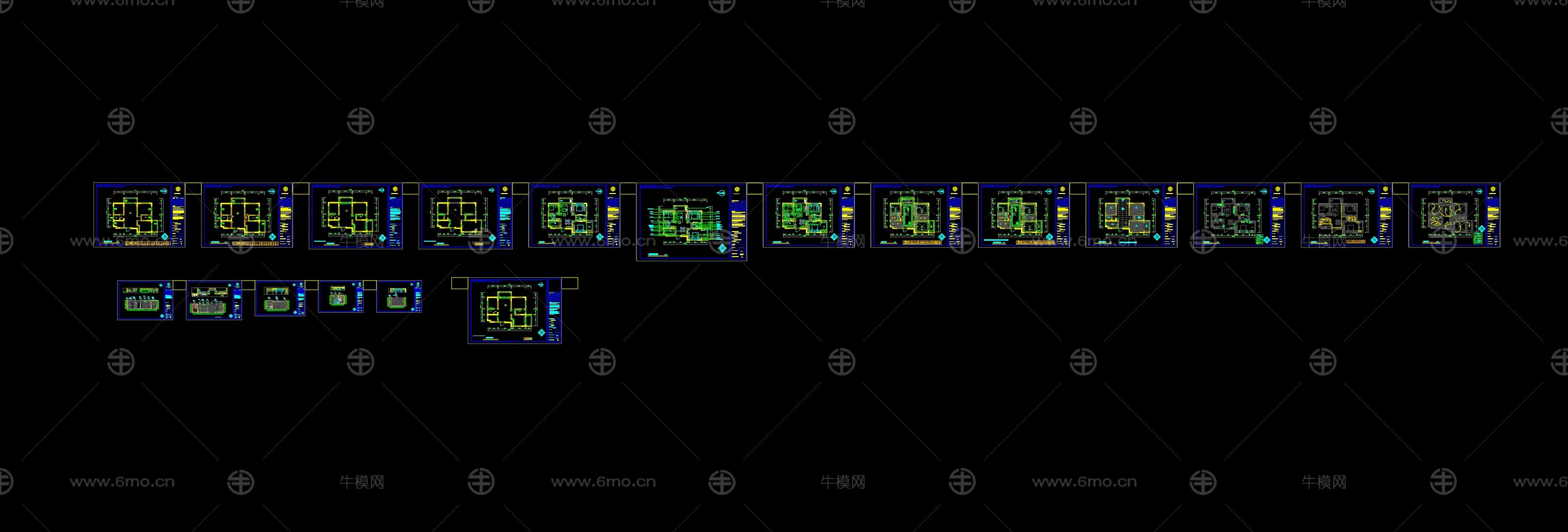 南京锦华装饰，样板间，施工图，立面图，水电图，大样图，节点图，