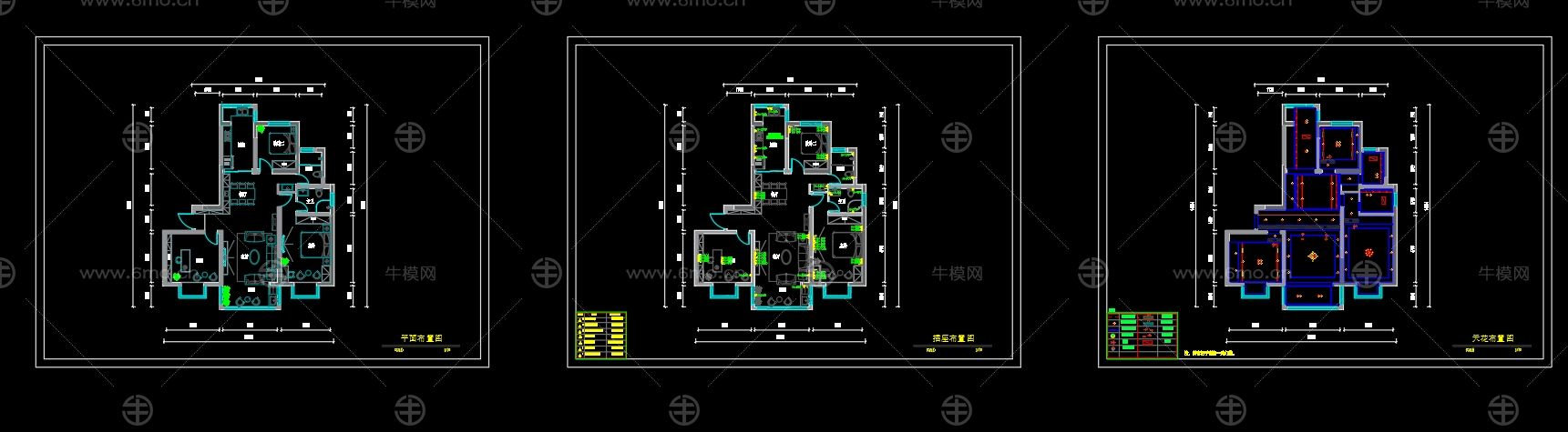 家装平面图施工图