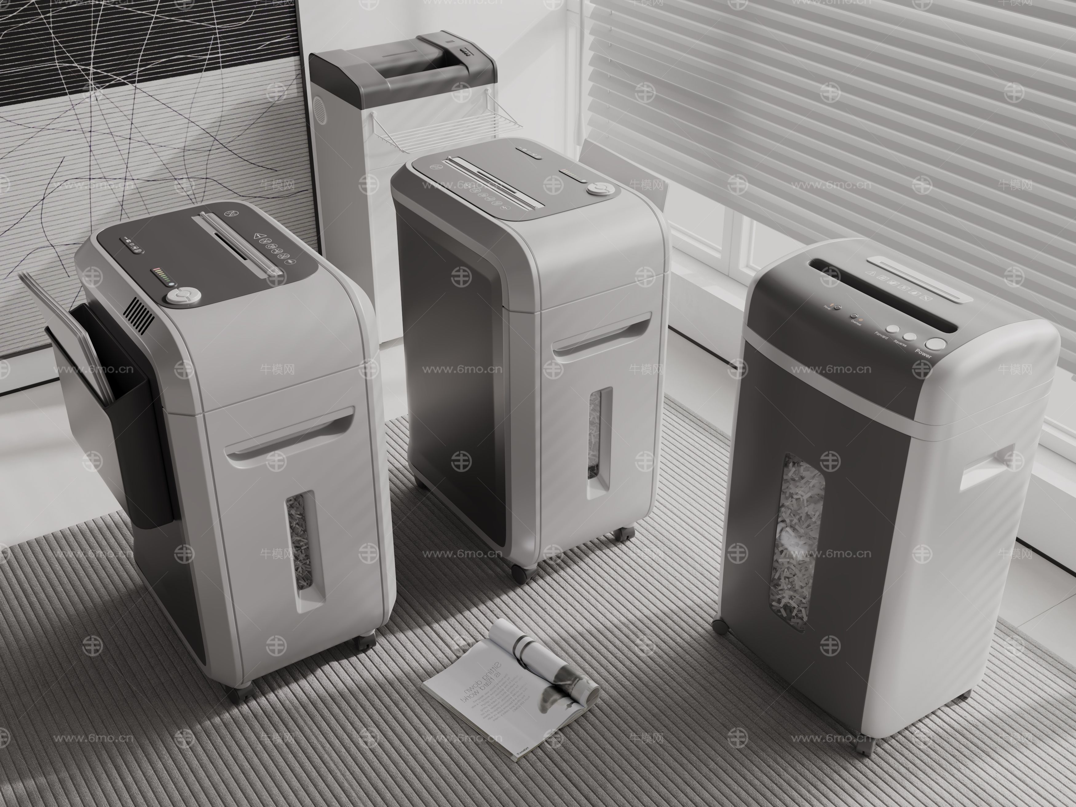 现代碎纸机 办公设备