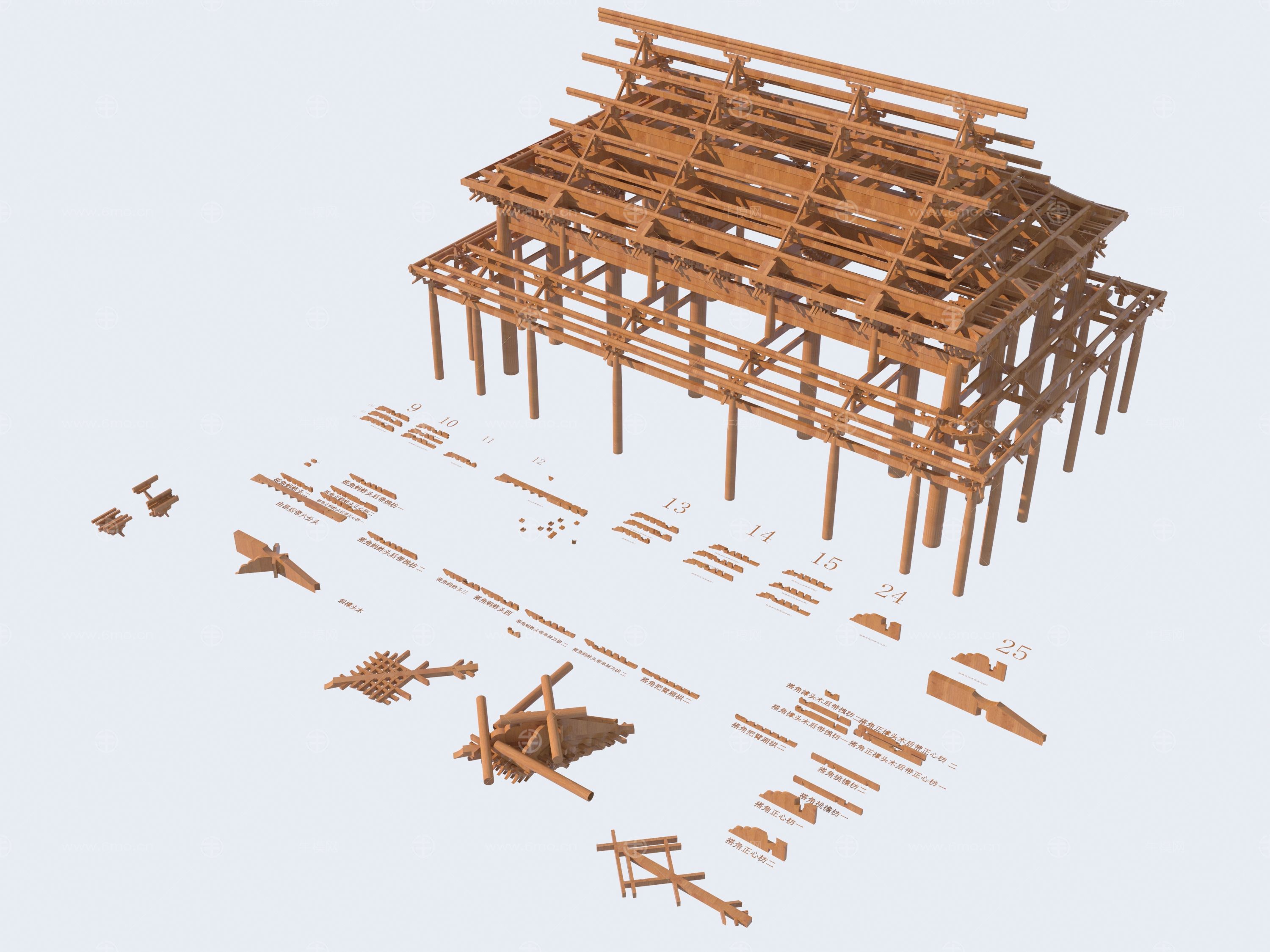中式古建构件