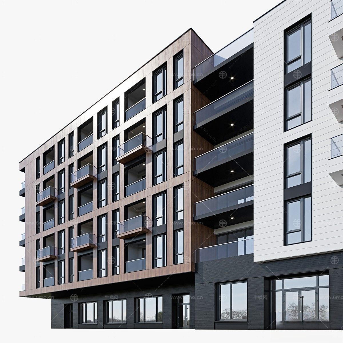 现代建筑户外,建筑外观
