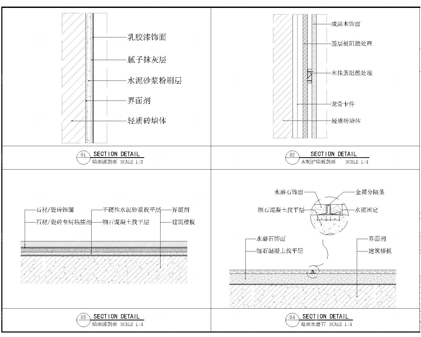流线型幼儿园CAD平立面