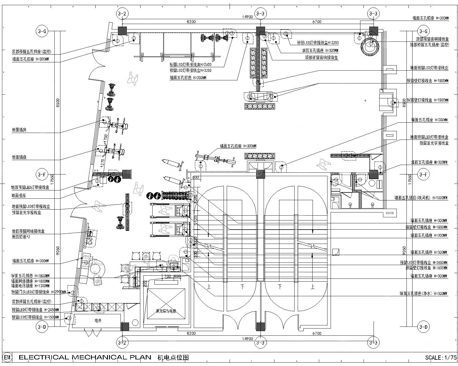 健身房CAD+效果科+SU+PPT方案