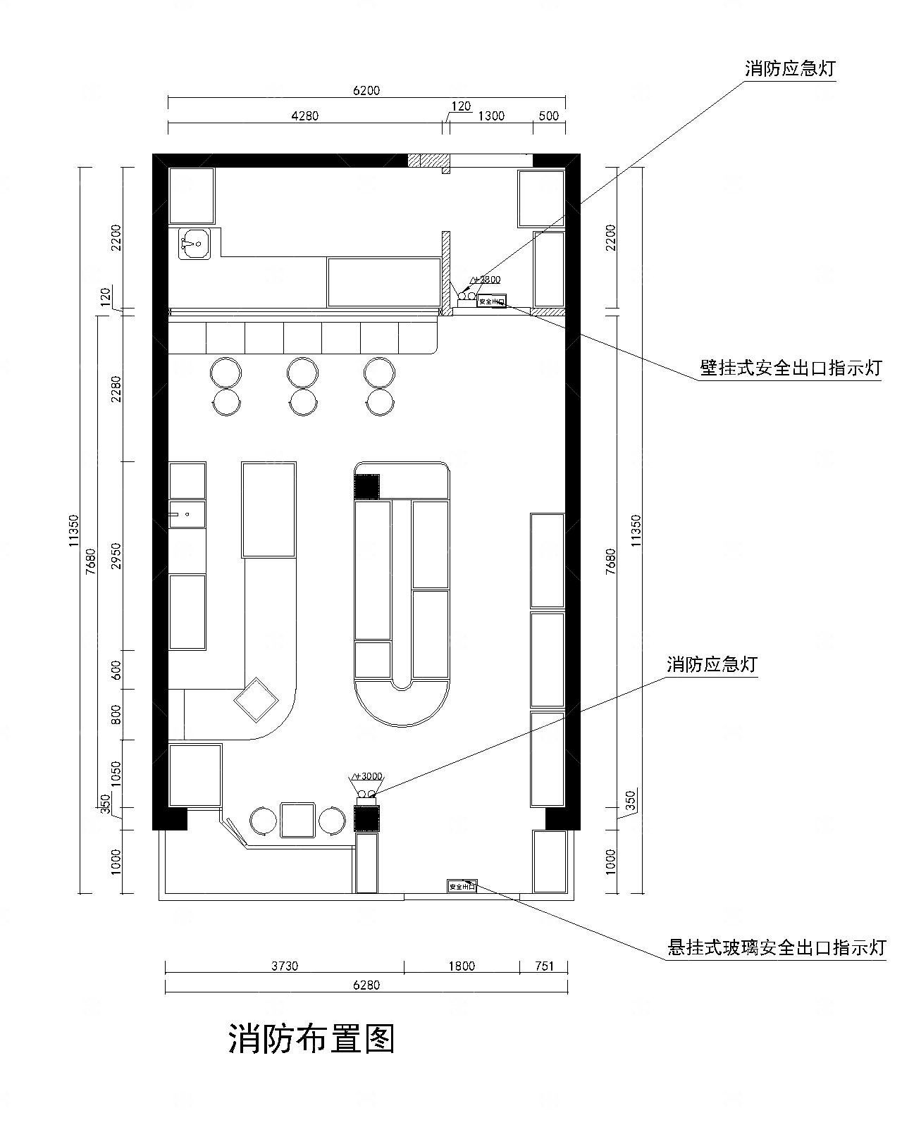 烘焙店效果图+施工图CAD