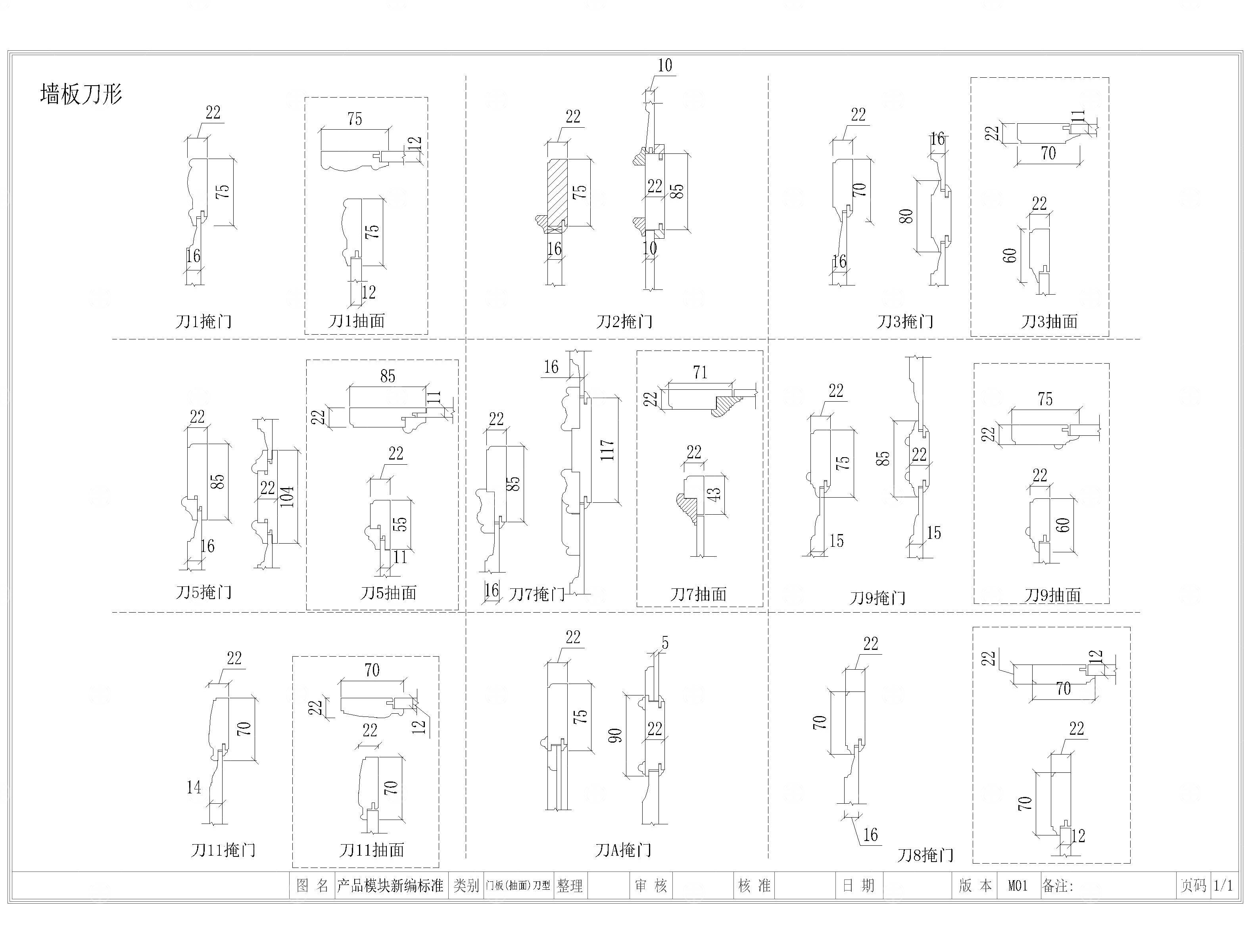 木线条CAD模块