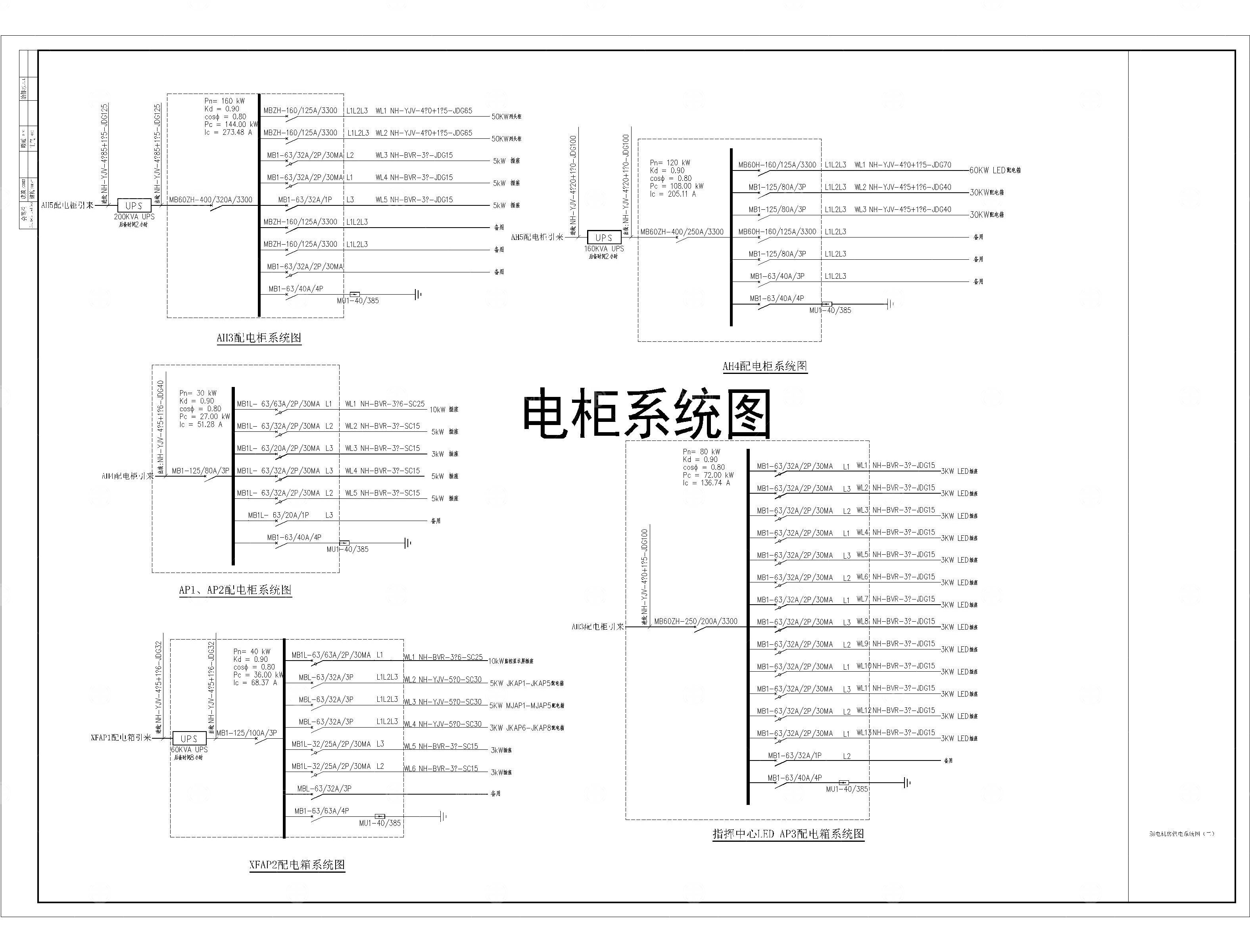 机房工程系统图常用弱电CAD