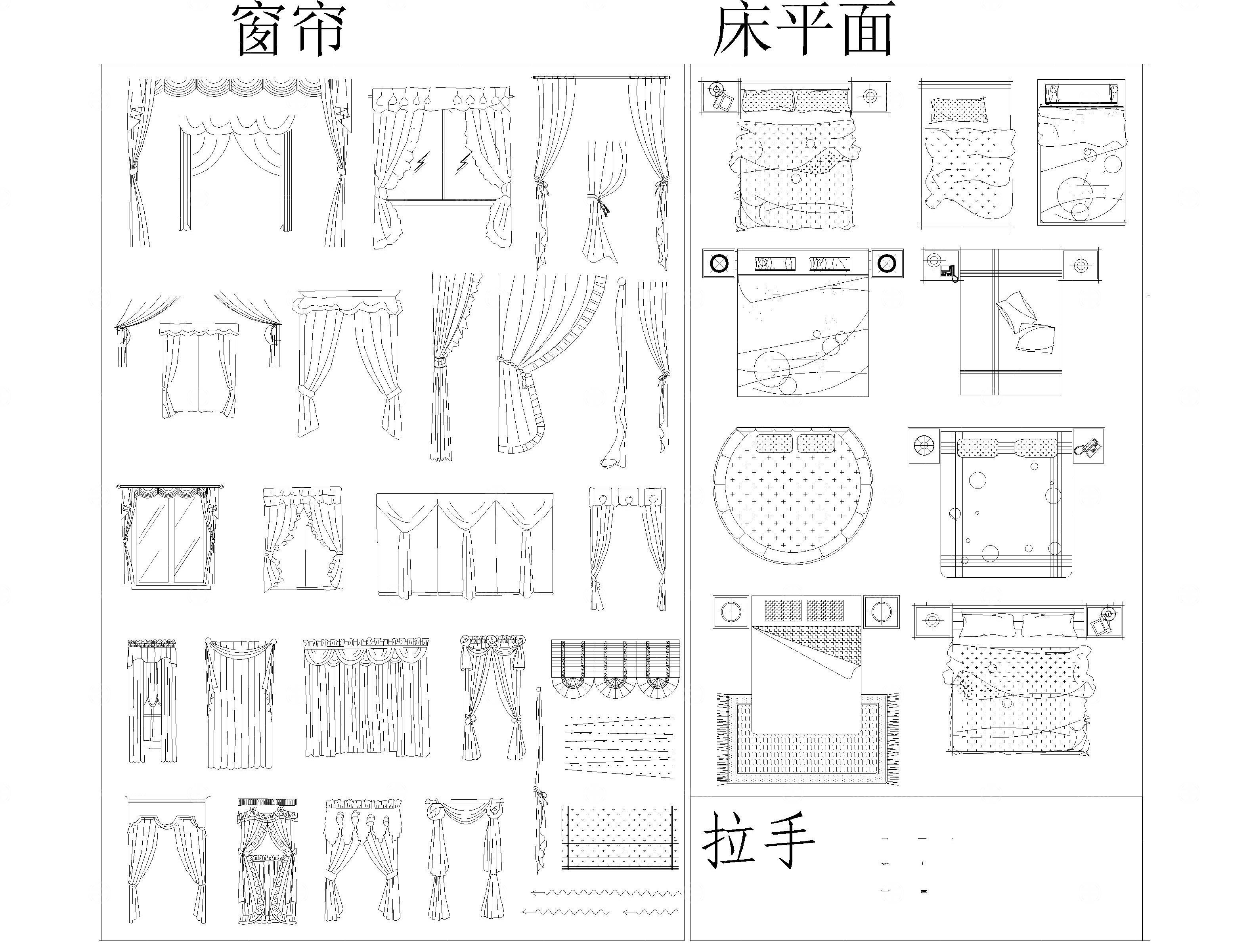常用CAD平立面图库