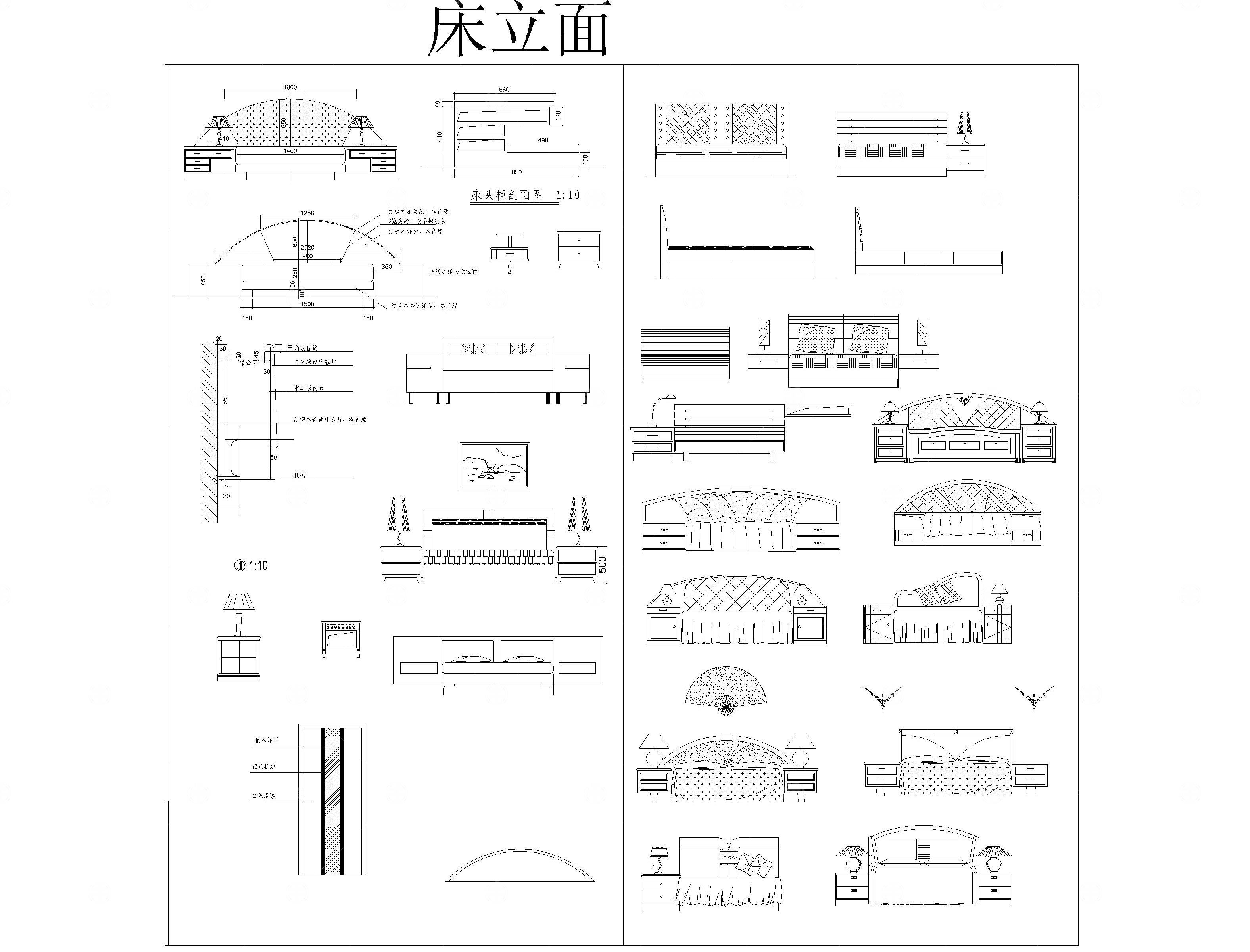 常用CAD平立面图库
