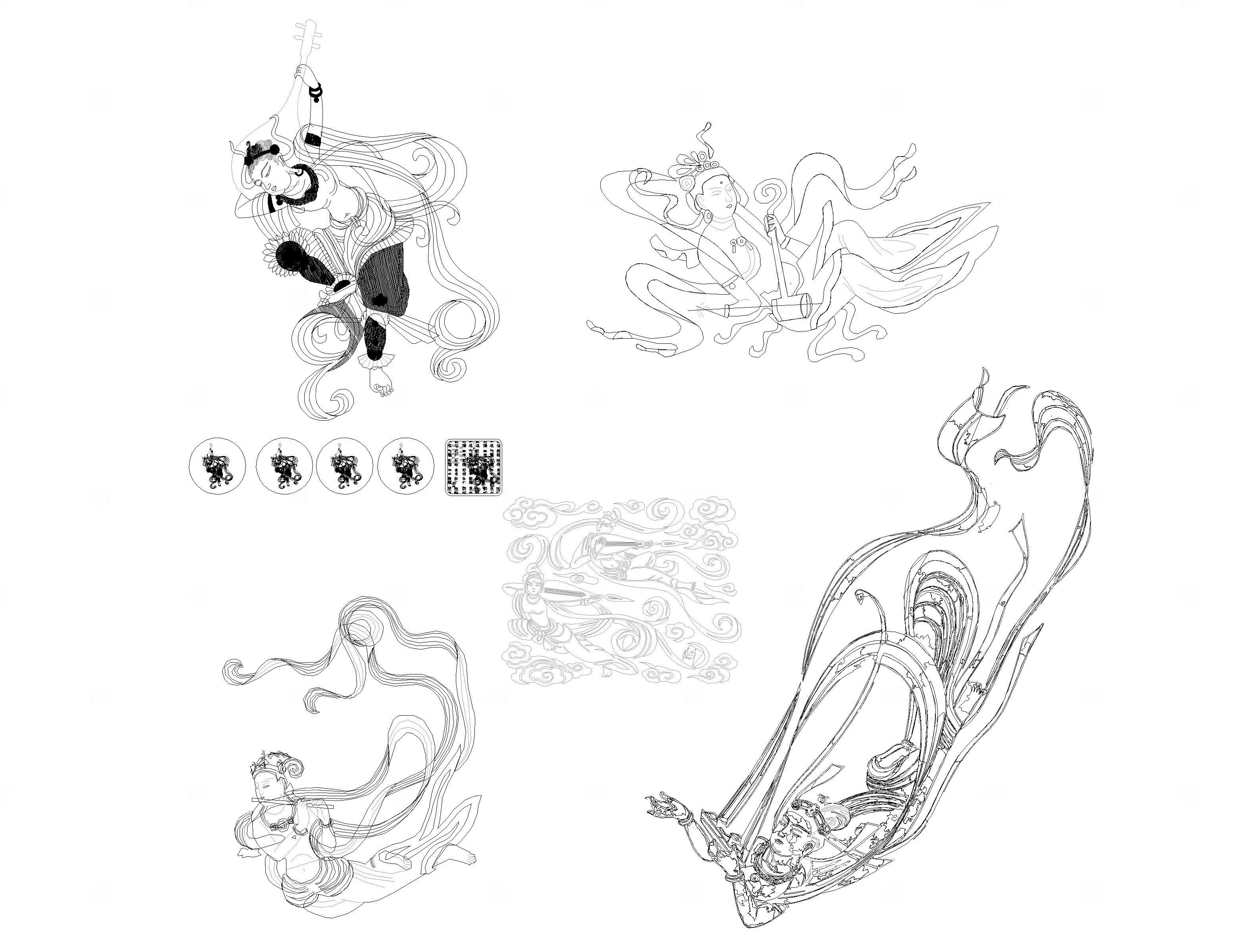 敦煌飞天CAD