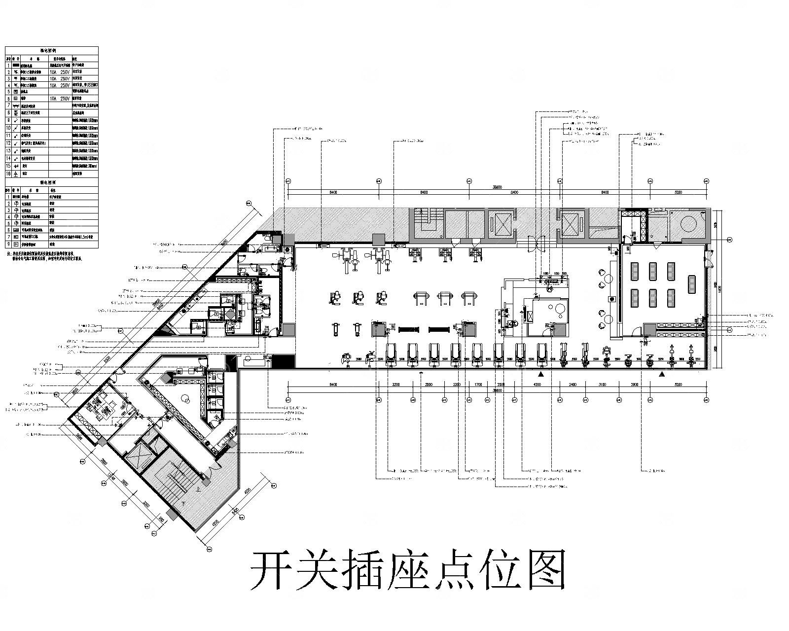 健身房CAD施工图+效果图+物料清单
