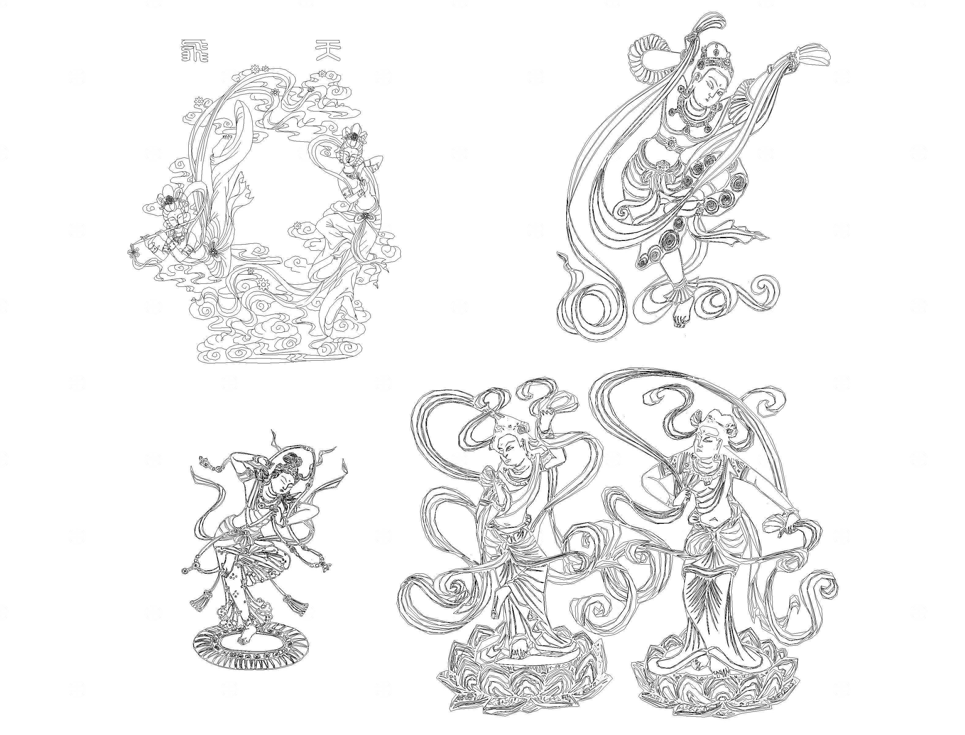 敦煌飞天CAD