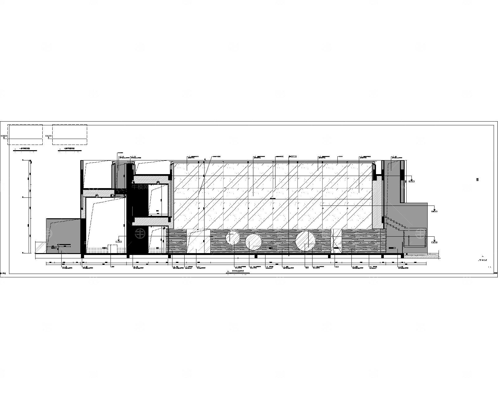 健身房会效果图+施工图CAD