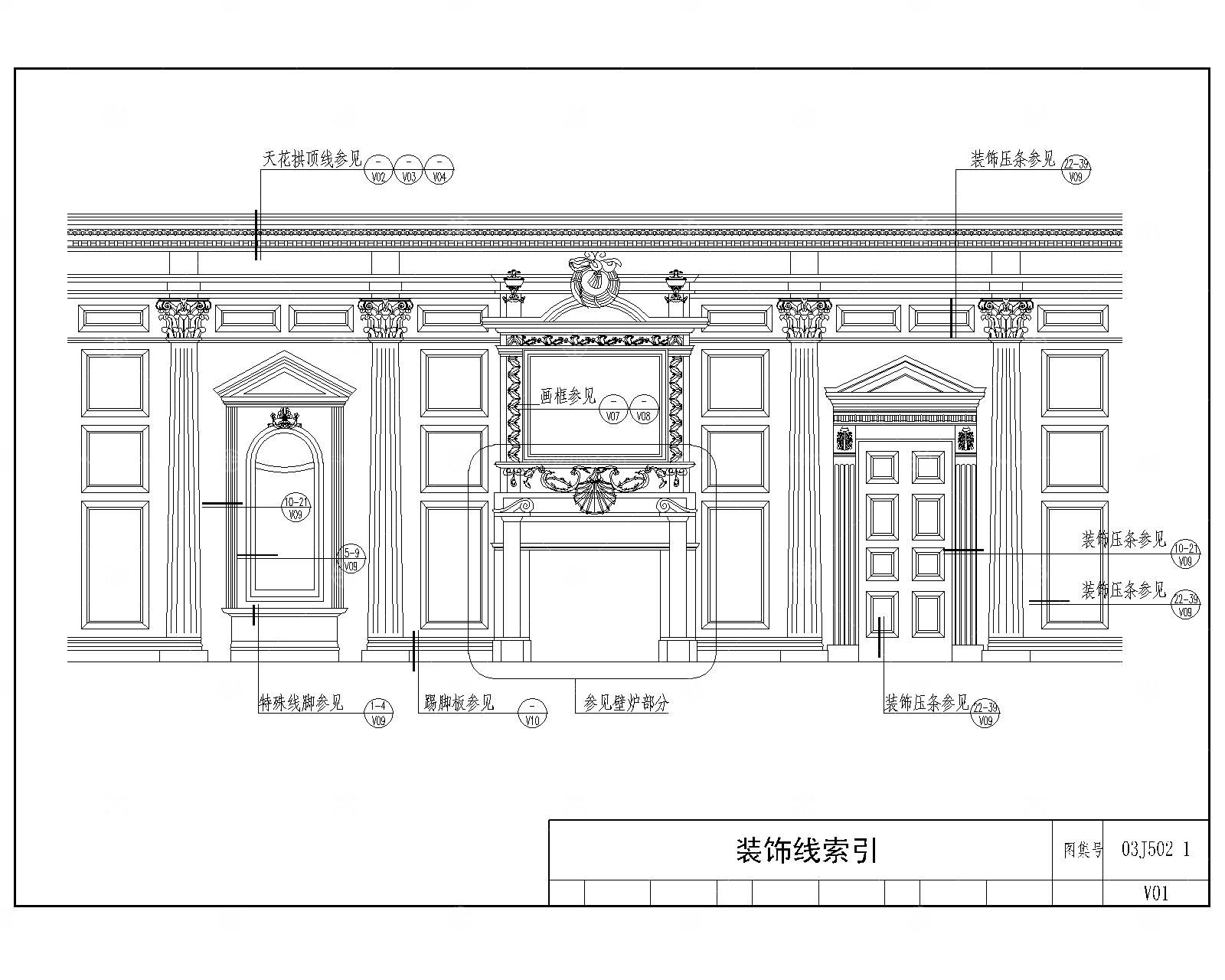 欧式装饰线条CAD