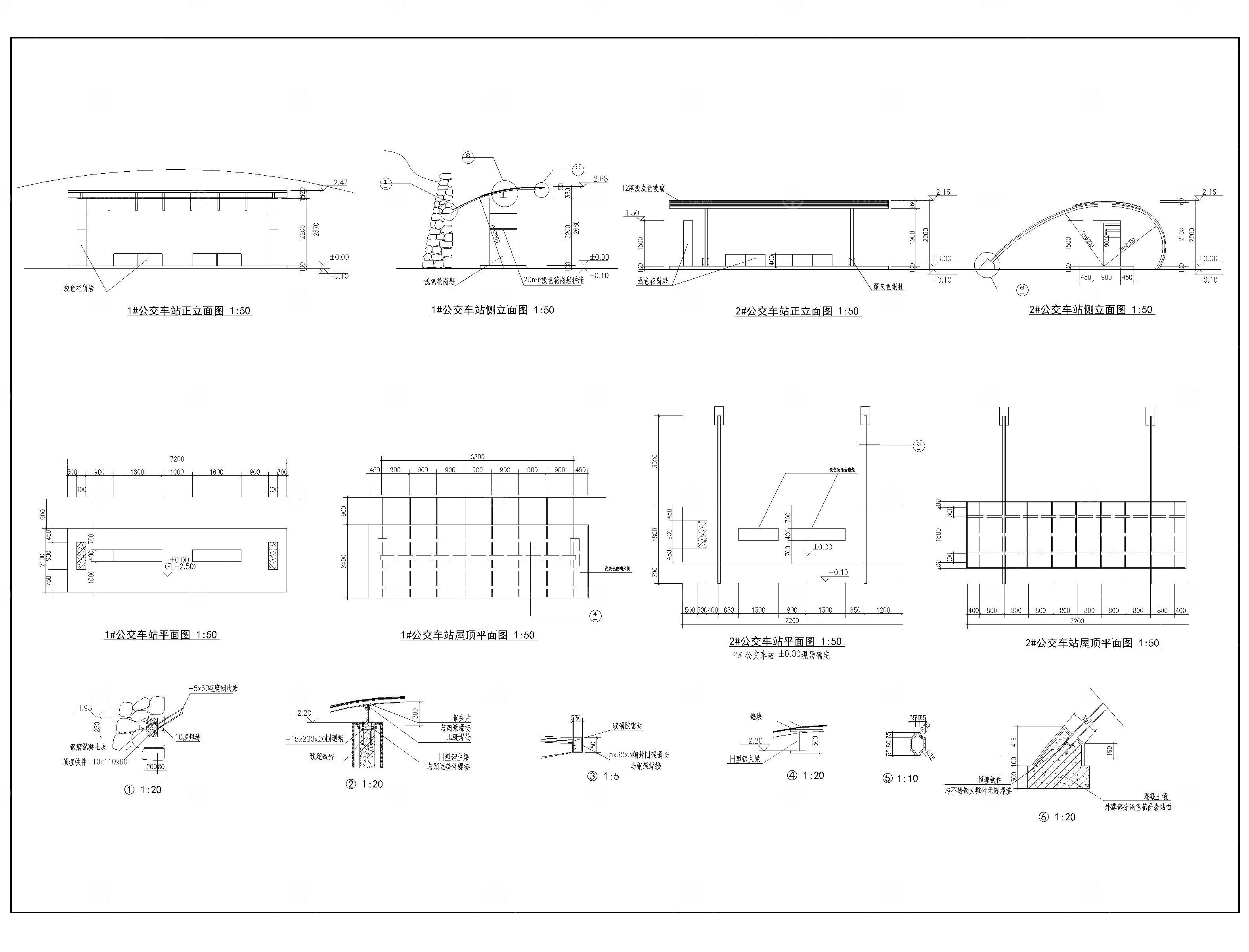公交车站CAD