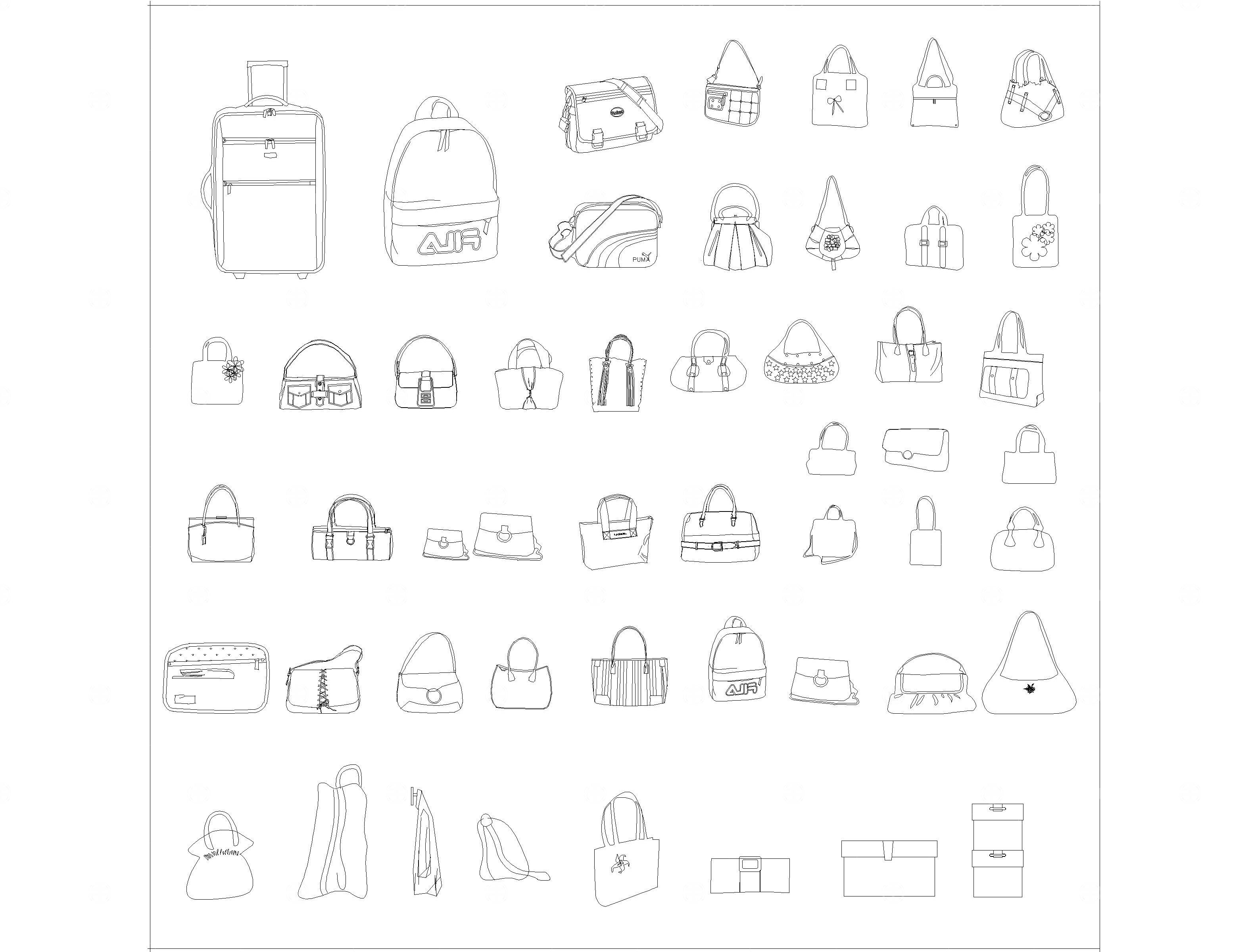 服装鞋帽模特CAD
