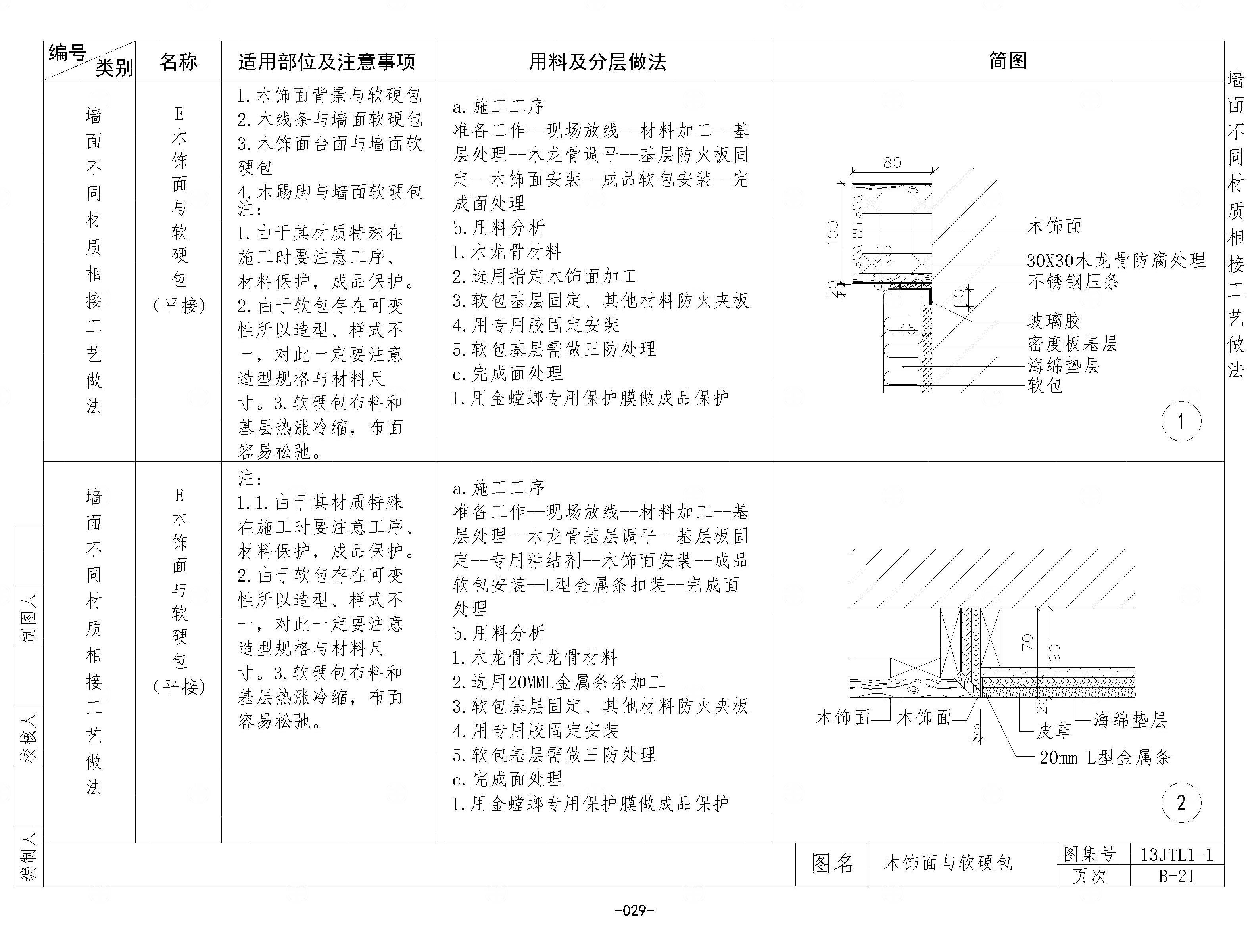 墙面CAD通用节点大样