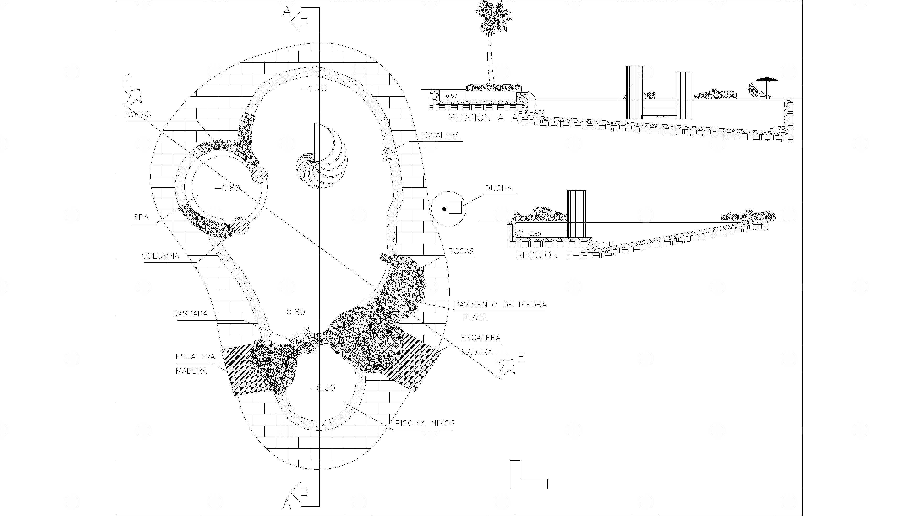 游泳池建筑详图