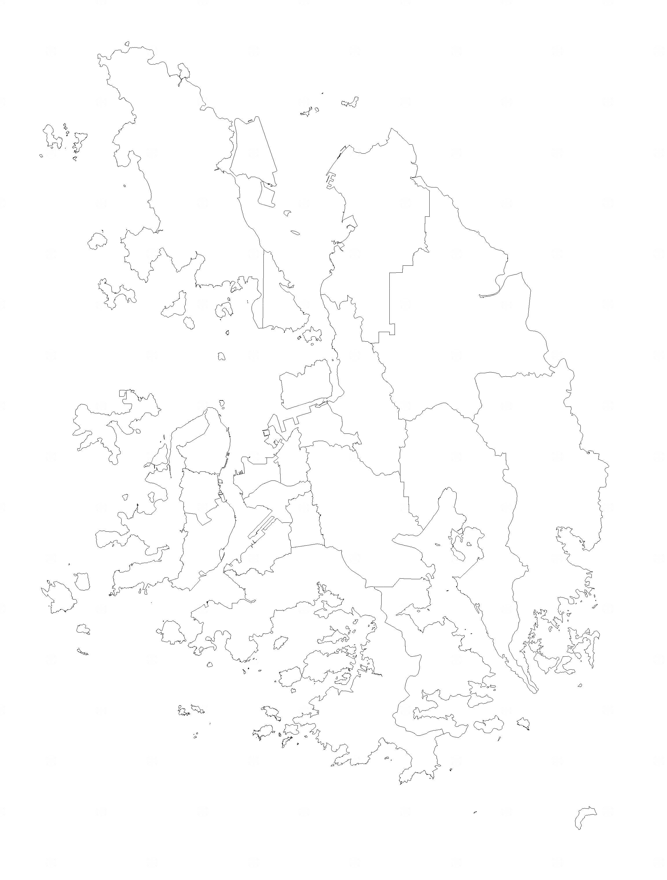香港地图Dwg下载