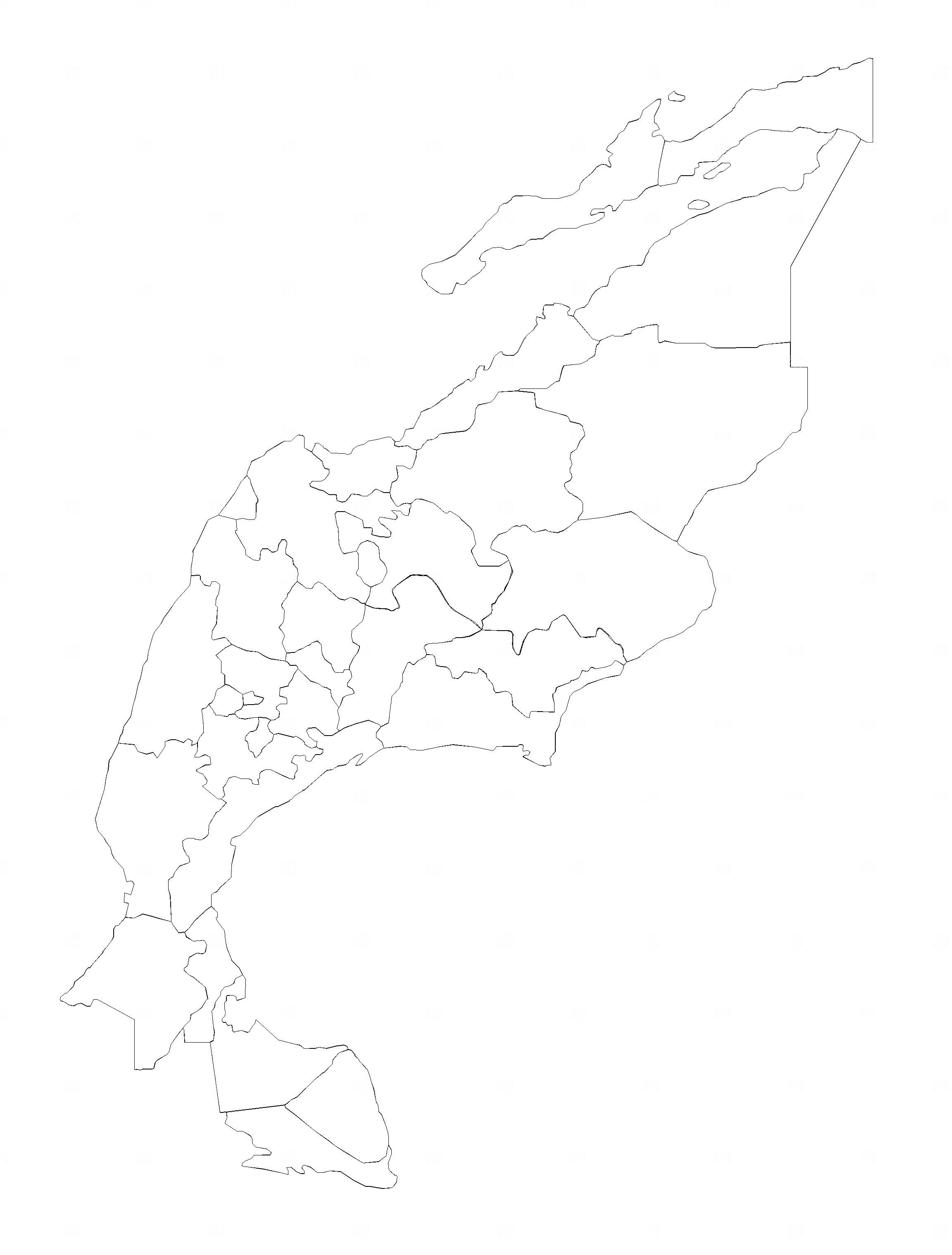 墨西哥地图Dwg