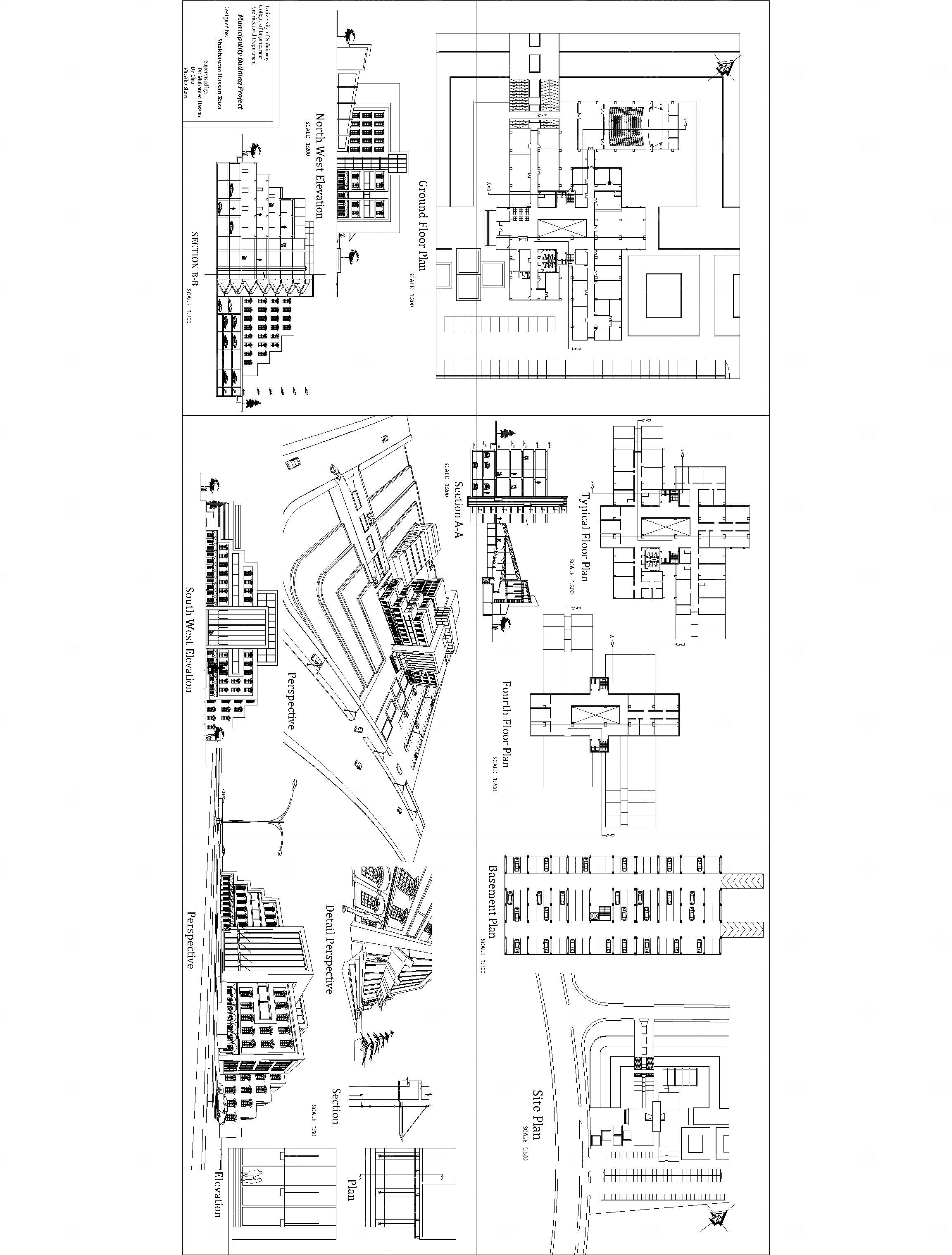 市政建筑Autocad项目