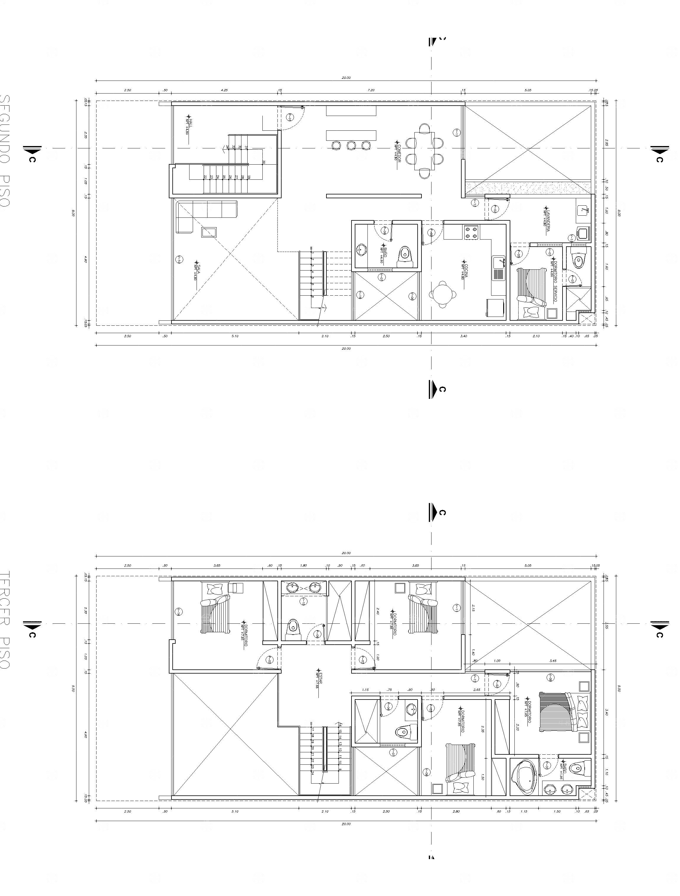 四层房屋Dwg文件