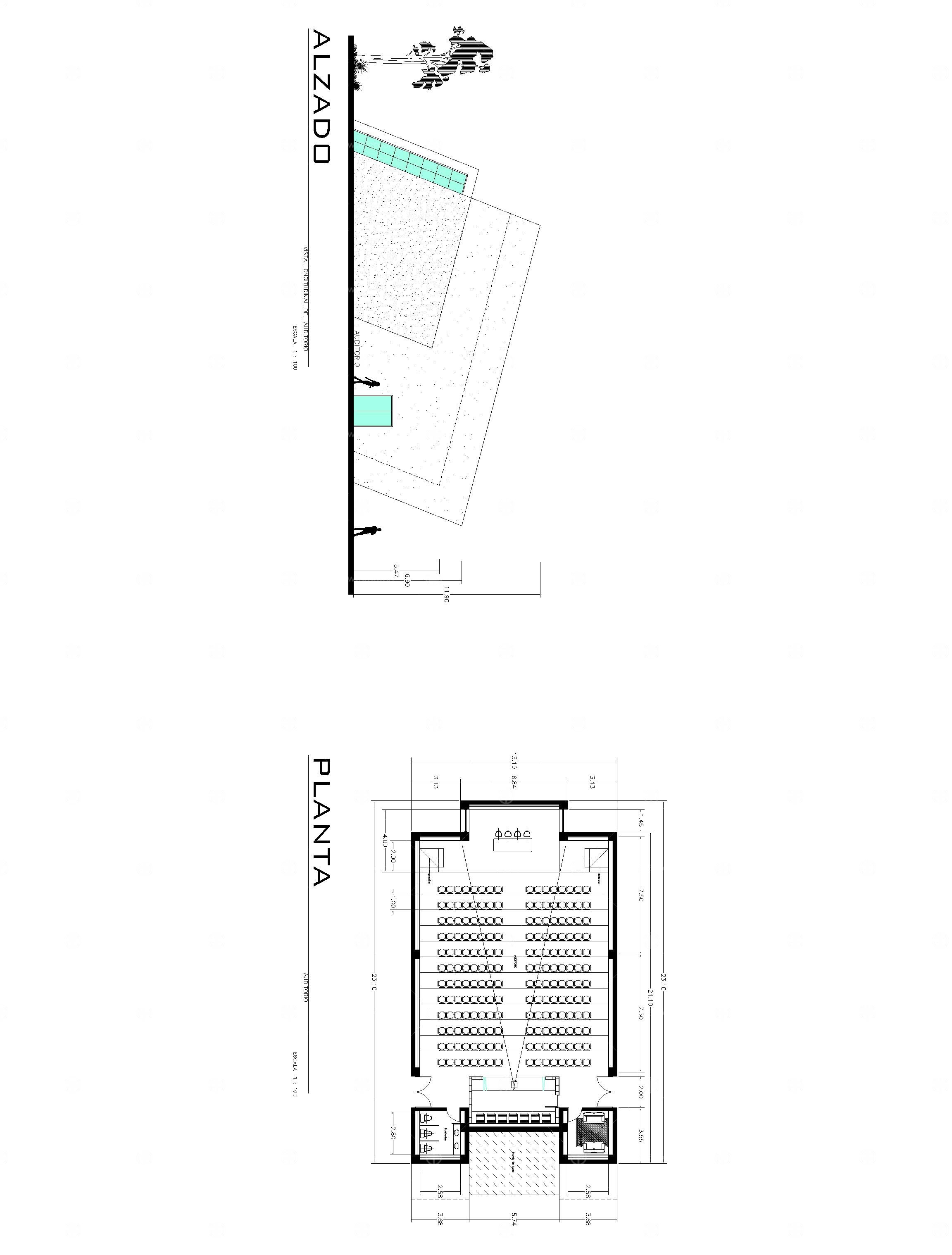 大厅多用途礼堂图纸