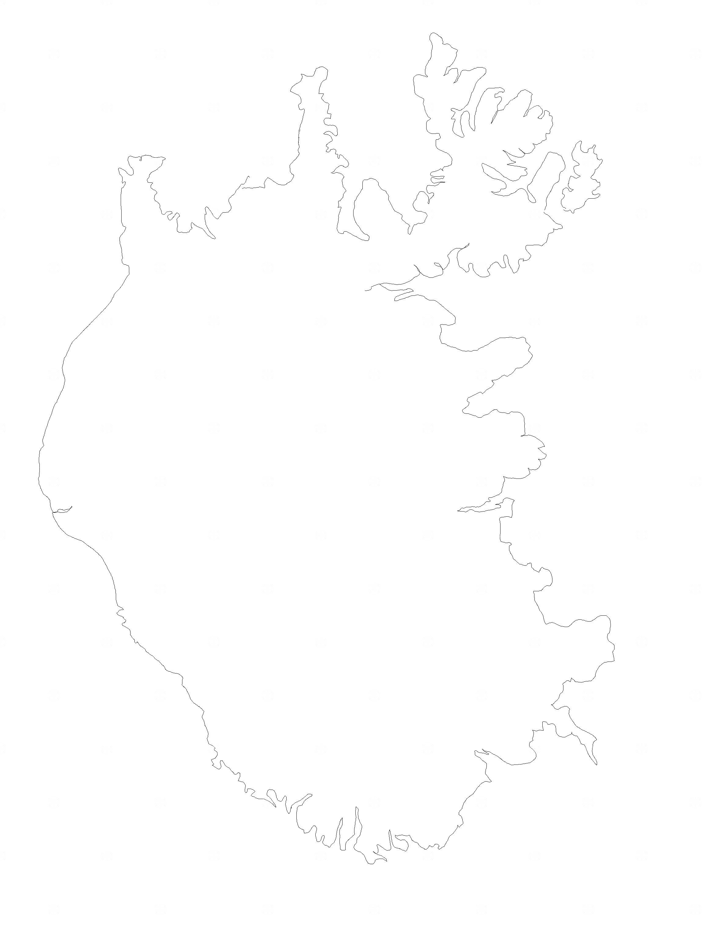 冰岛地图Dwg下载