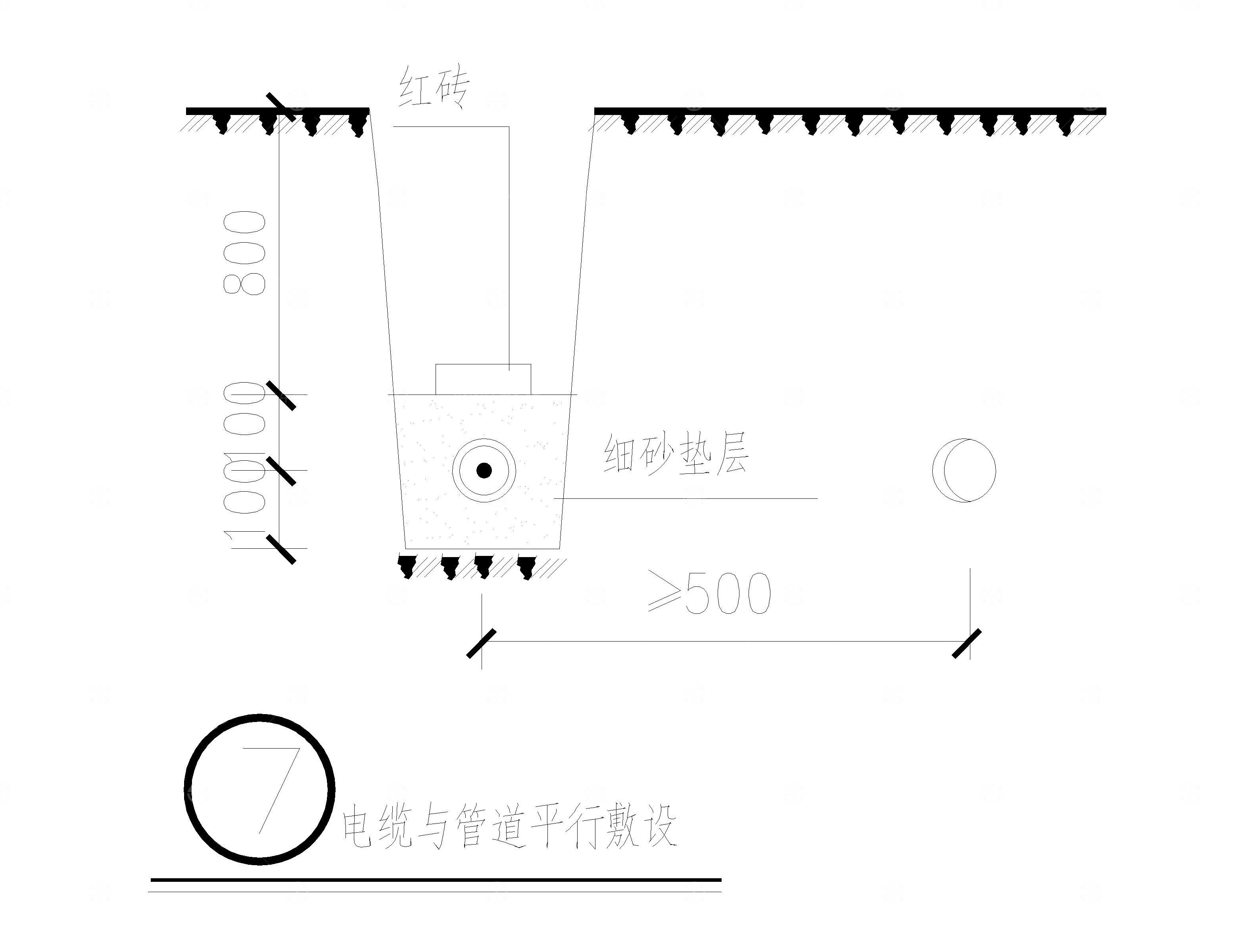 电缆敷设CAD大样详图