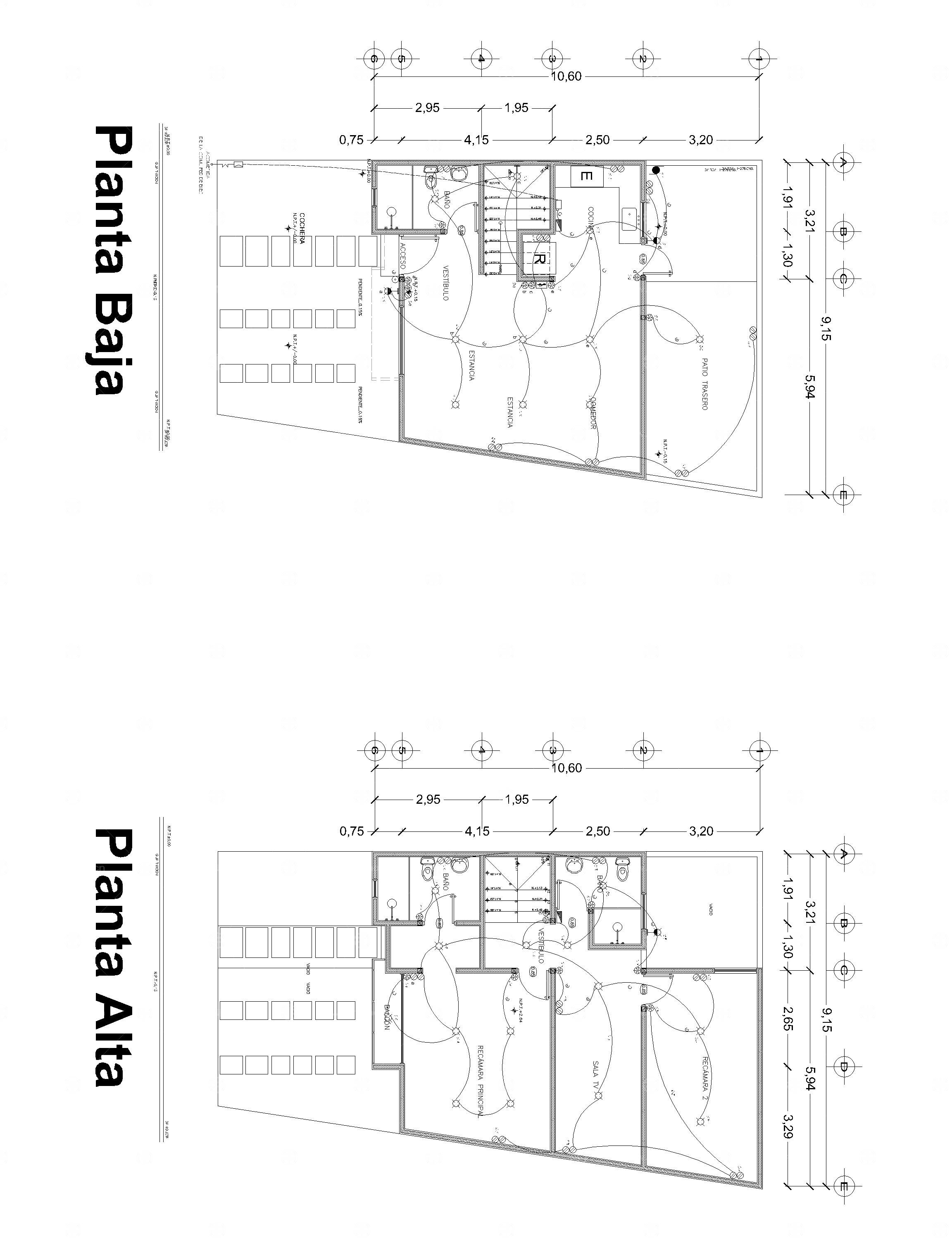 120平方米独栋全建筑电气工程