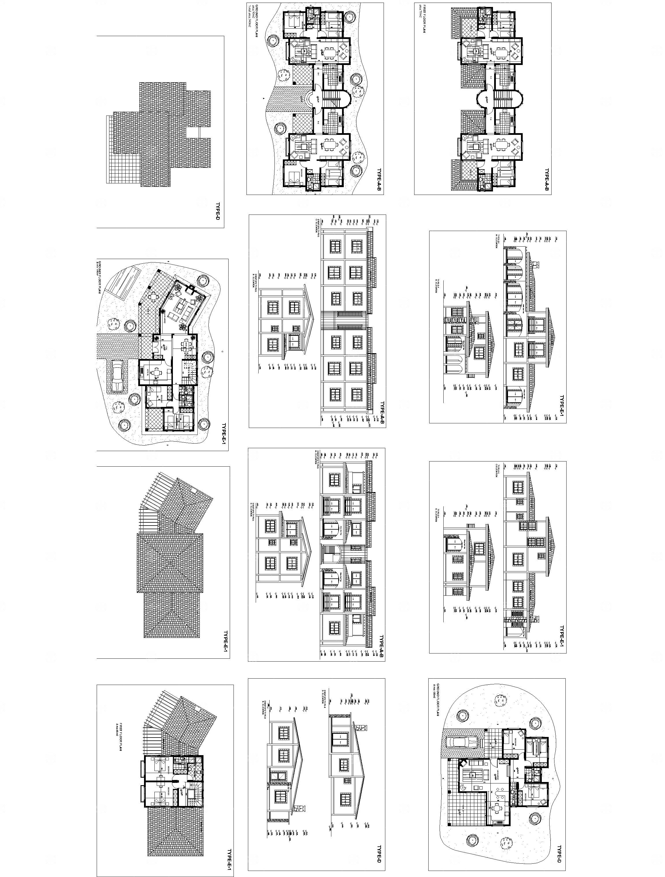 Dublex别墅建筑详图项目