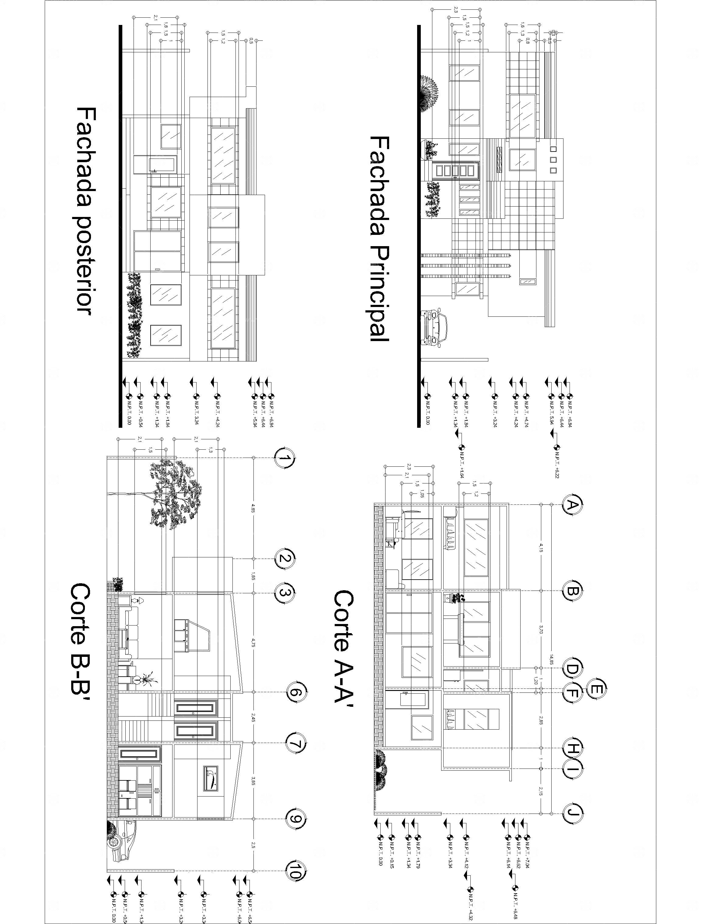 半住宅房屋图纸