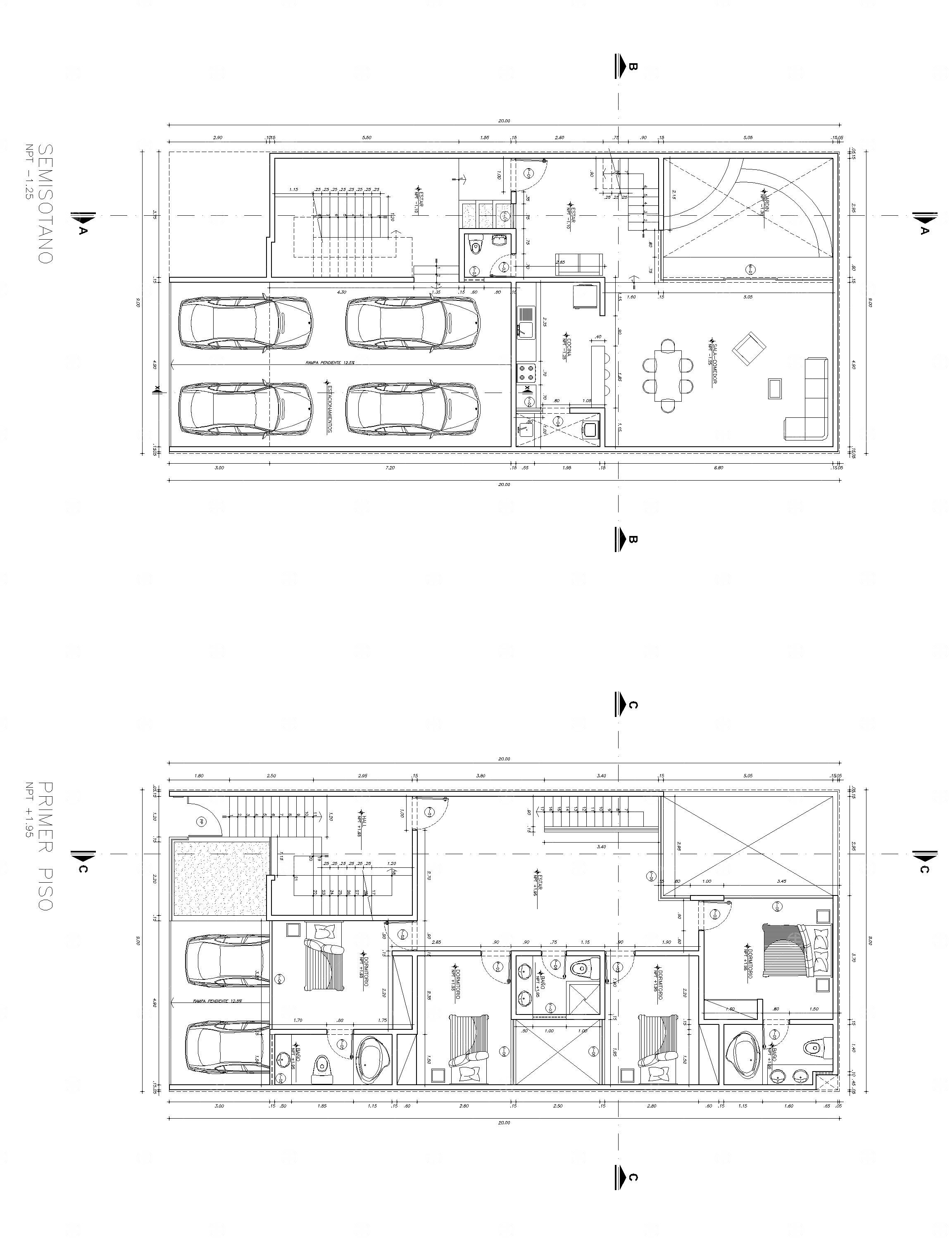 四层房屋Dwg文件