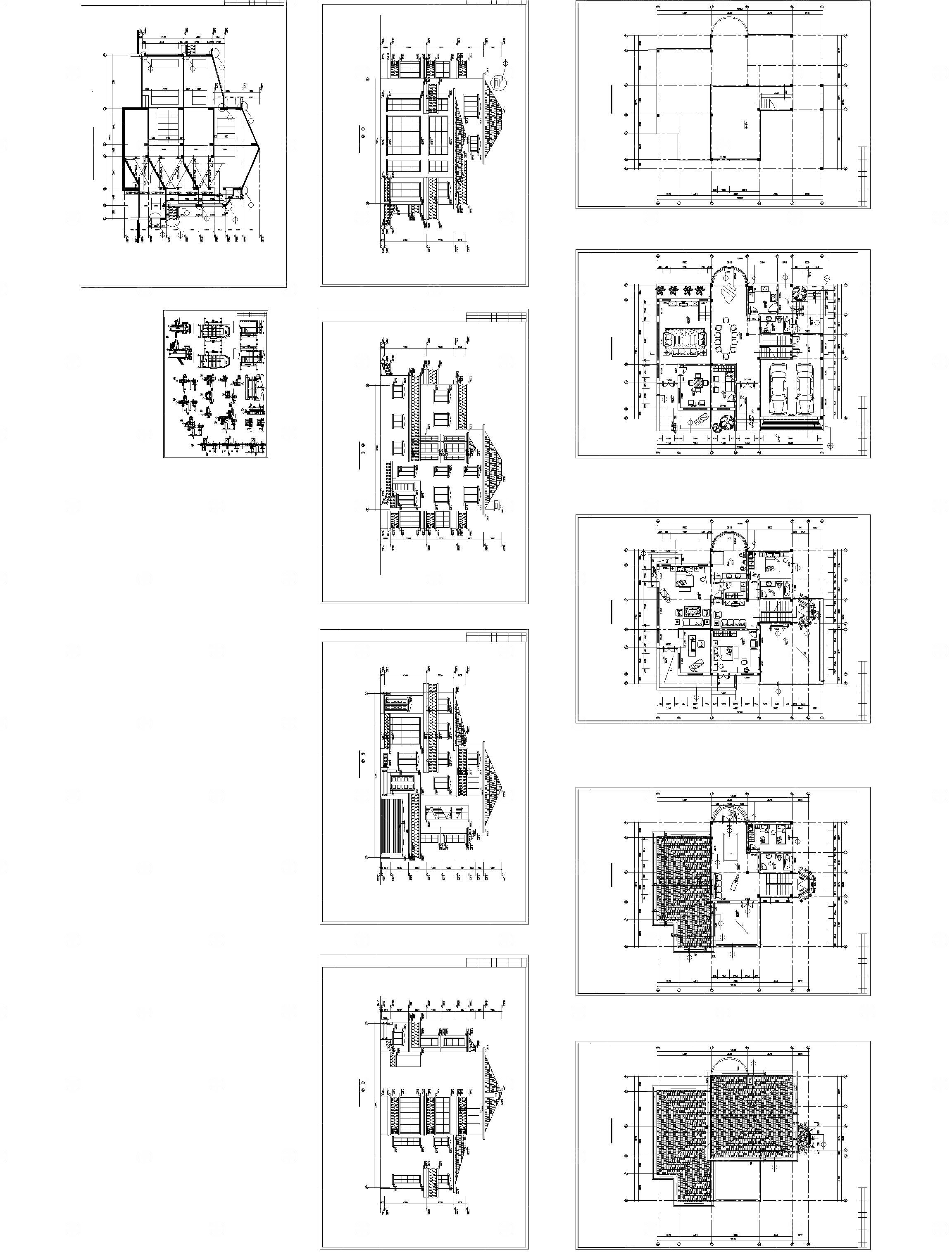 别墅建筑详图Dwg下载