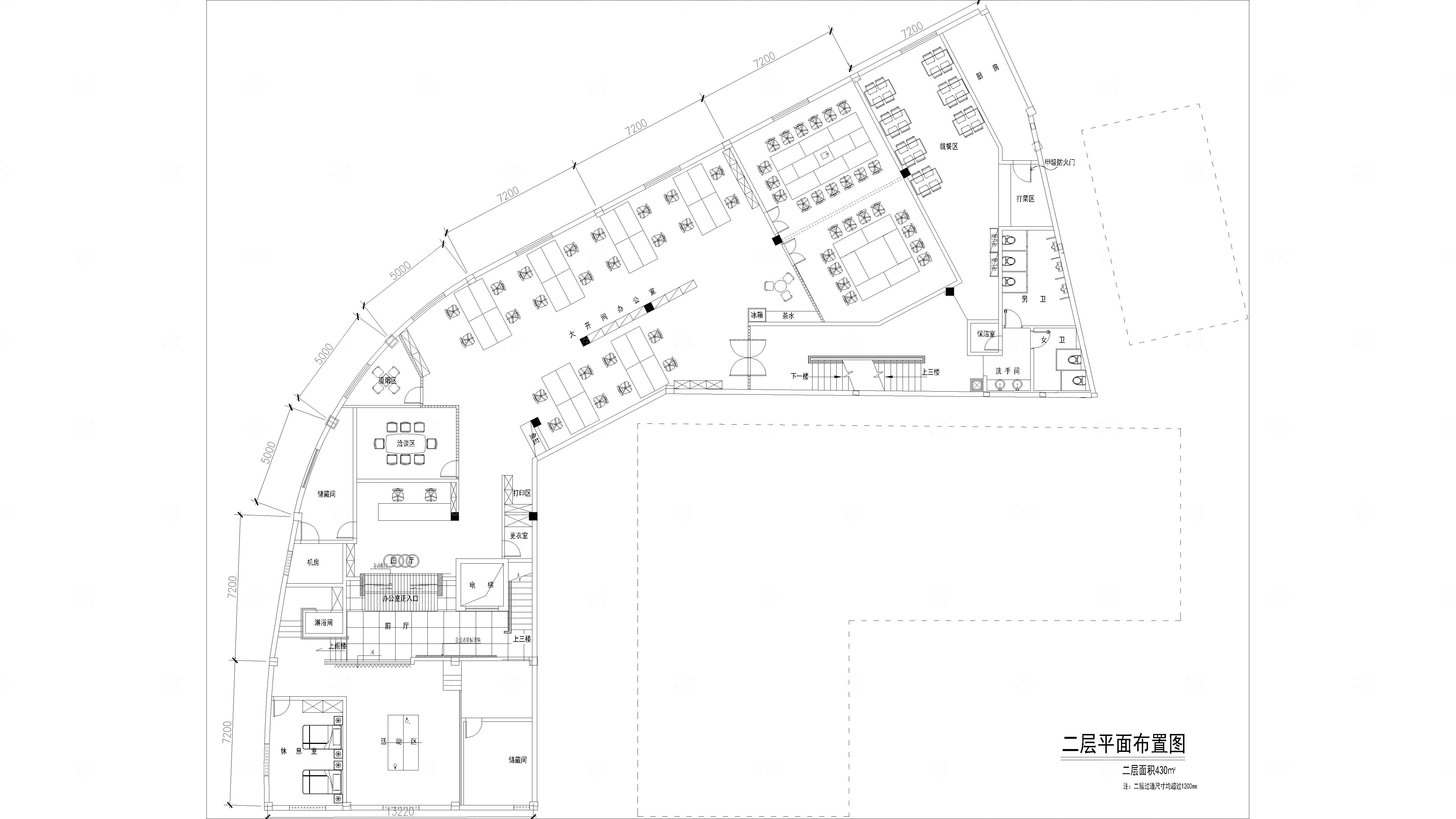 豪华办公室Cad图纸