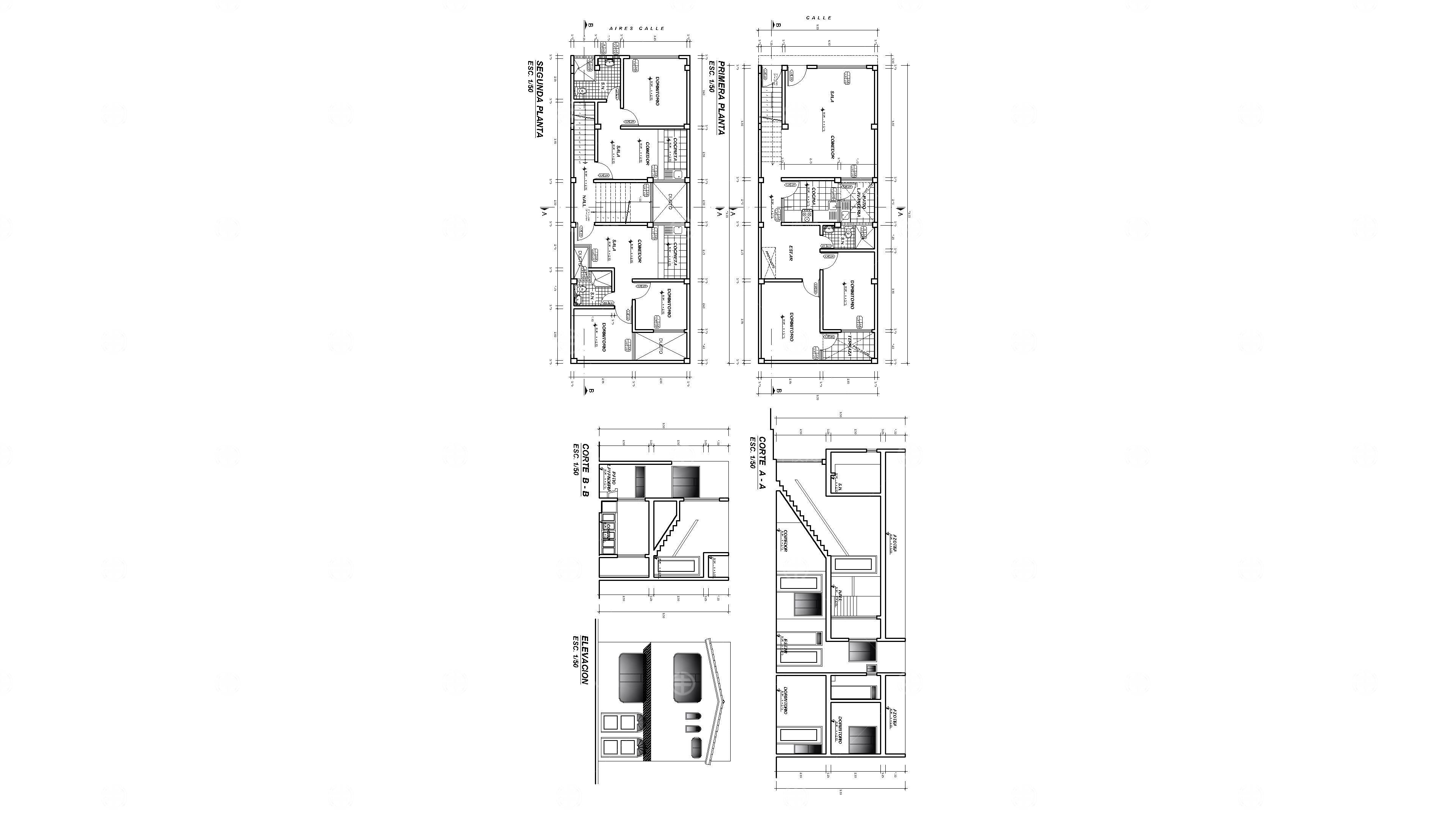 迷你屋建筑电气i̇nstallation详图项目图纸